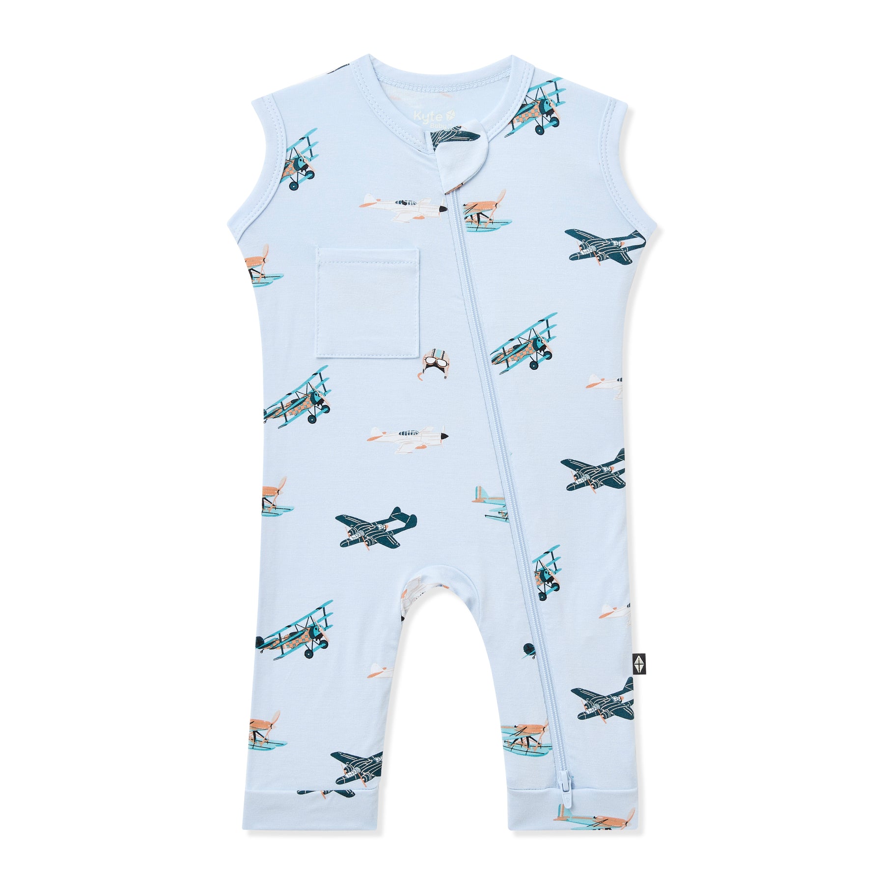 Product photo of the Zippered Sleeveless Romper in Take Off
