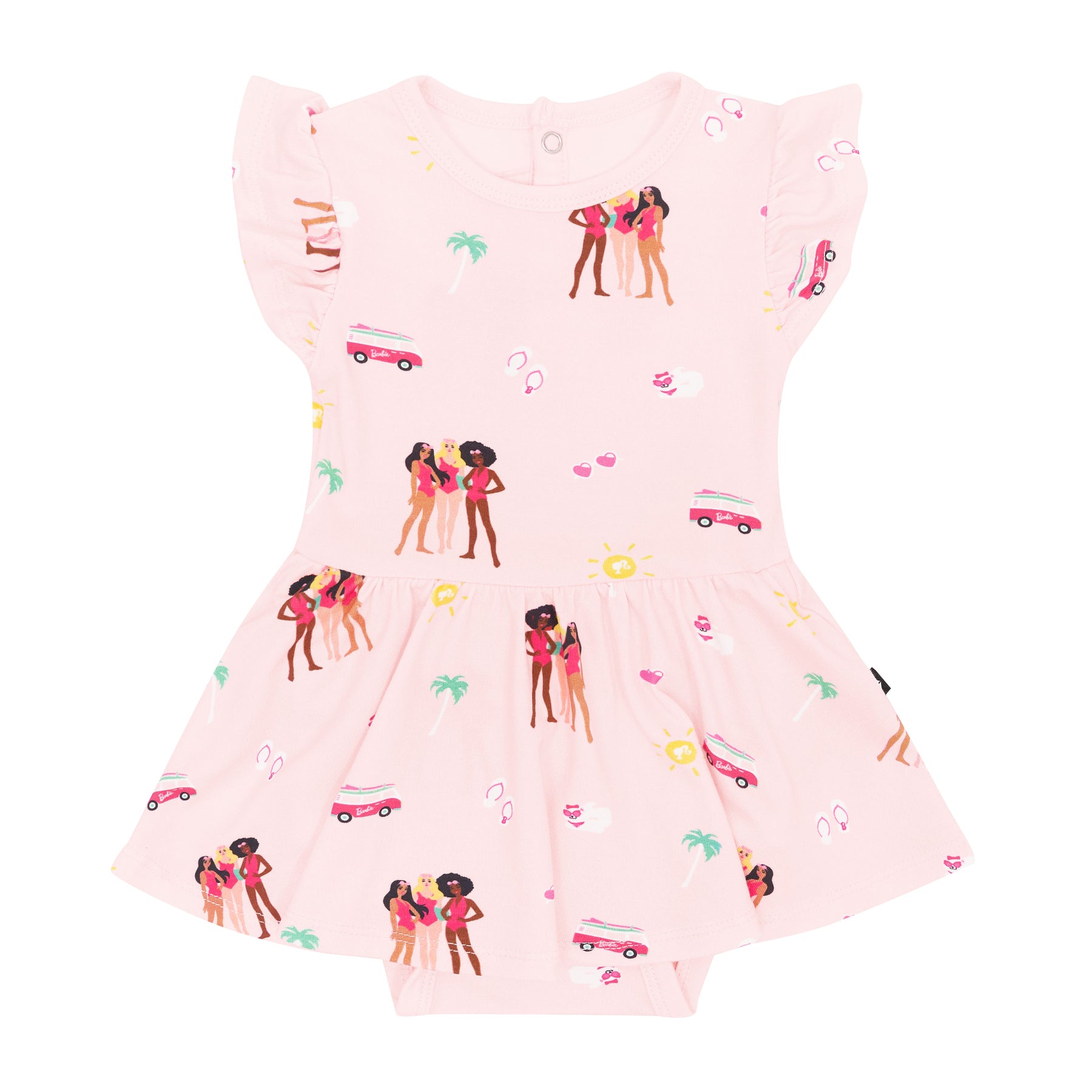 Twirl Bodysuit Dress in Barbie™ Beach