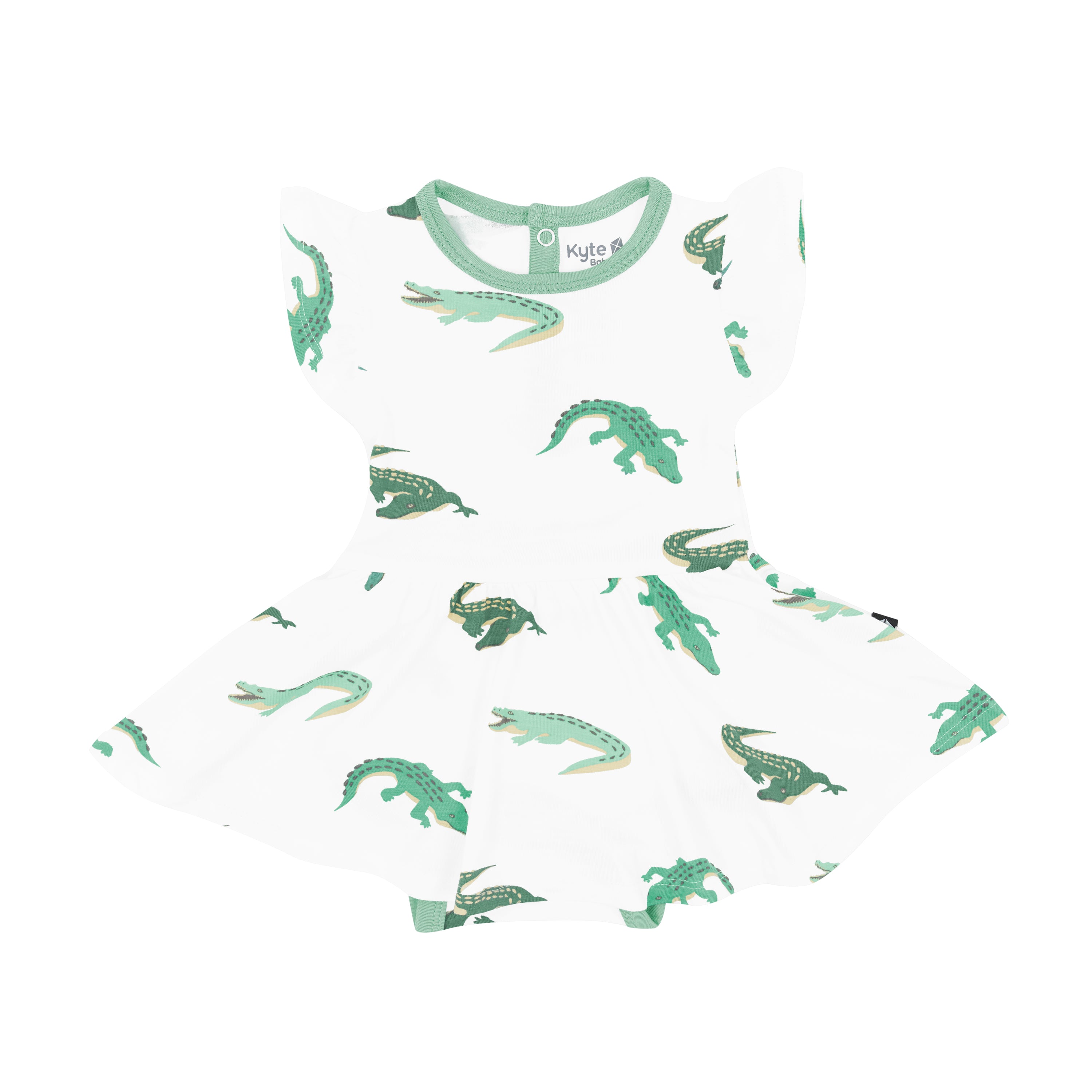 Twirl Bodysuit Dress in Crocodile