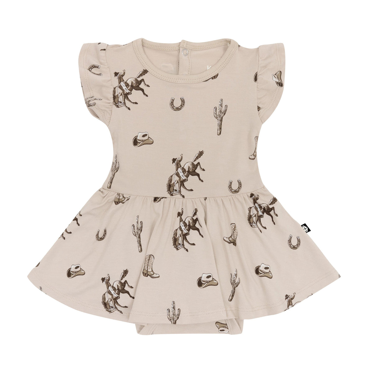 Product photo of the Twirl Bodysuit Dress in Classic Cowboy