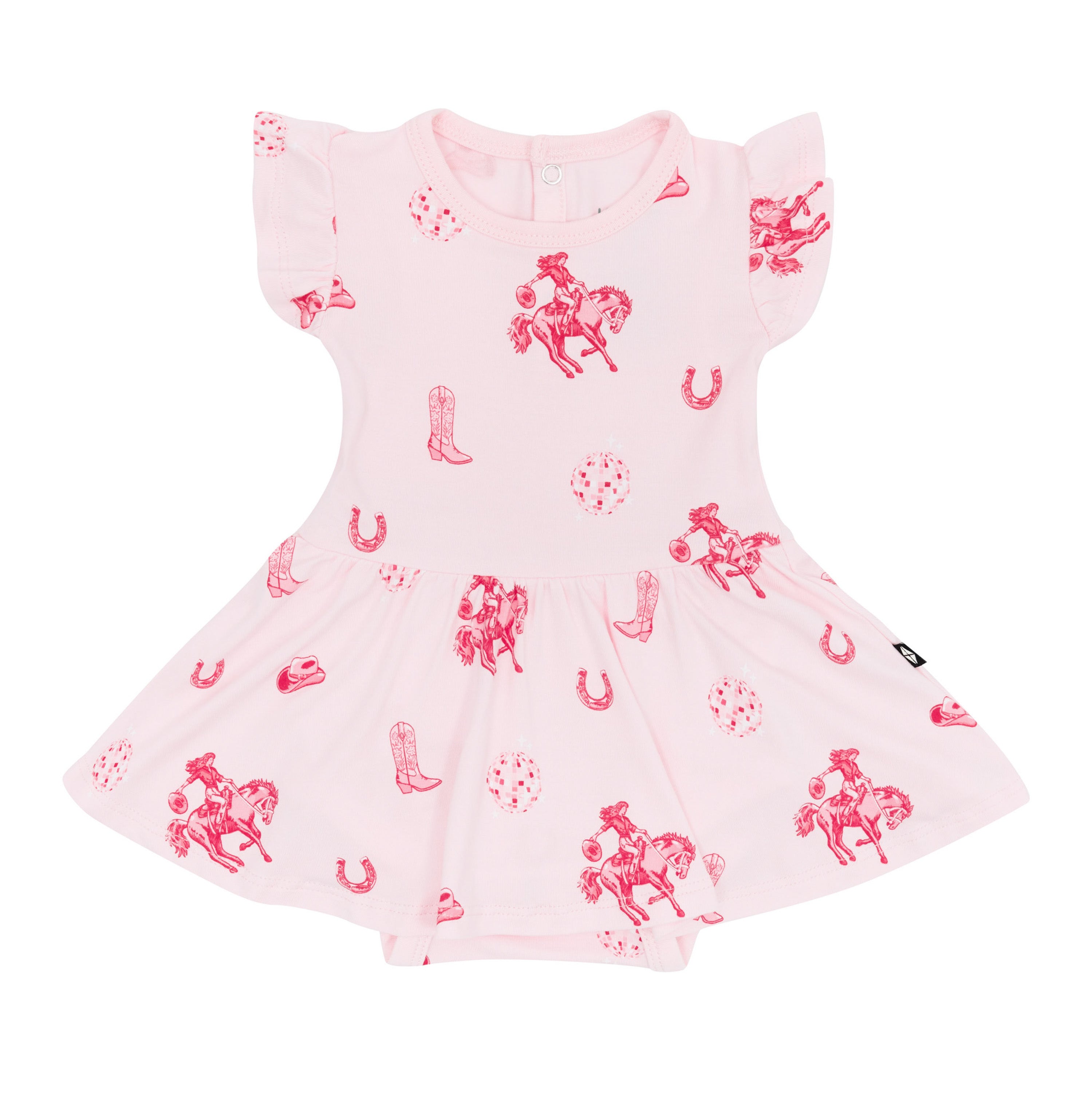 Product photo of the Twirl Bodysuit Dress in Disco Cowgirl