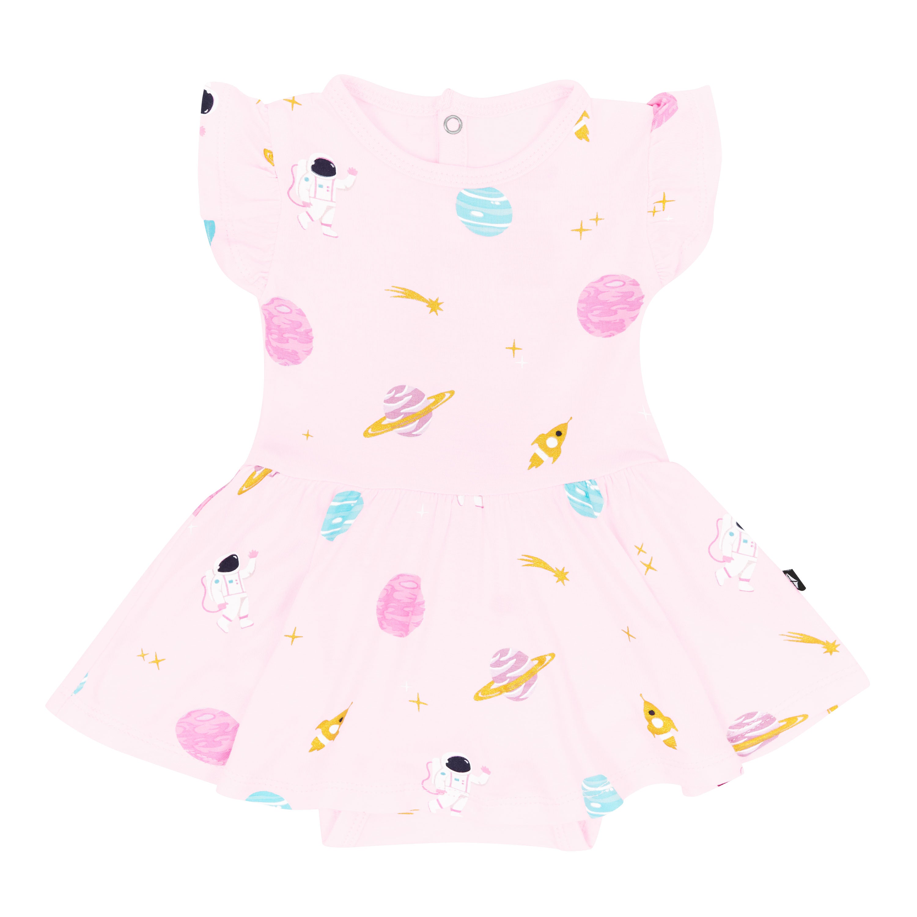 Twirl Bodysuit Dress in Sakura Space