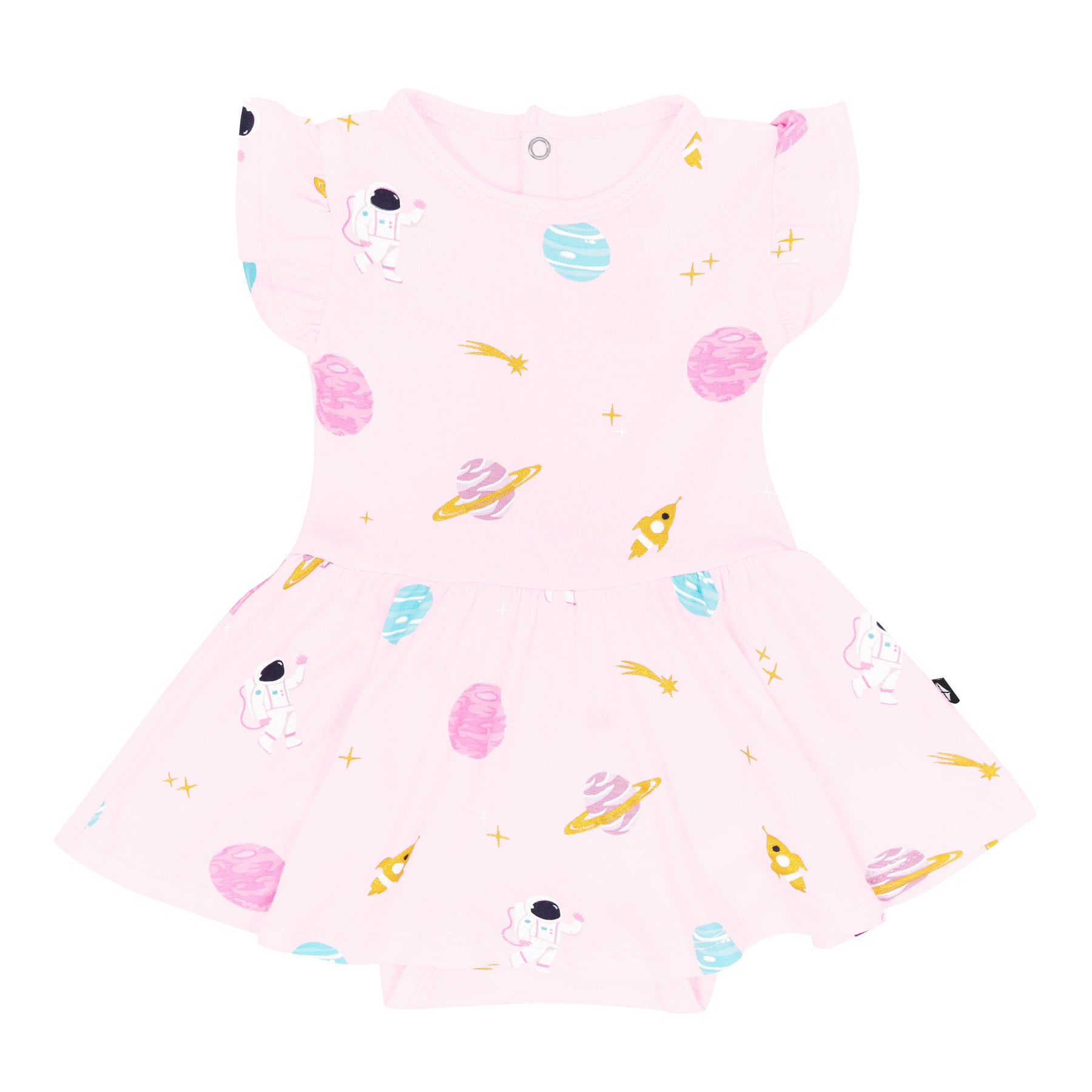 Twirl Bodysuit Dress in Sakura Space