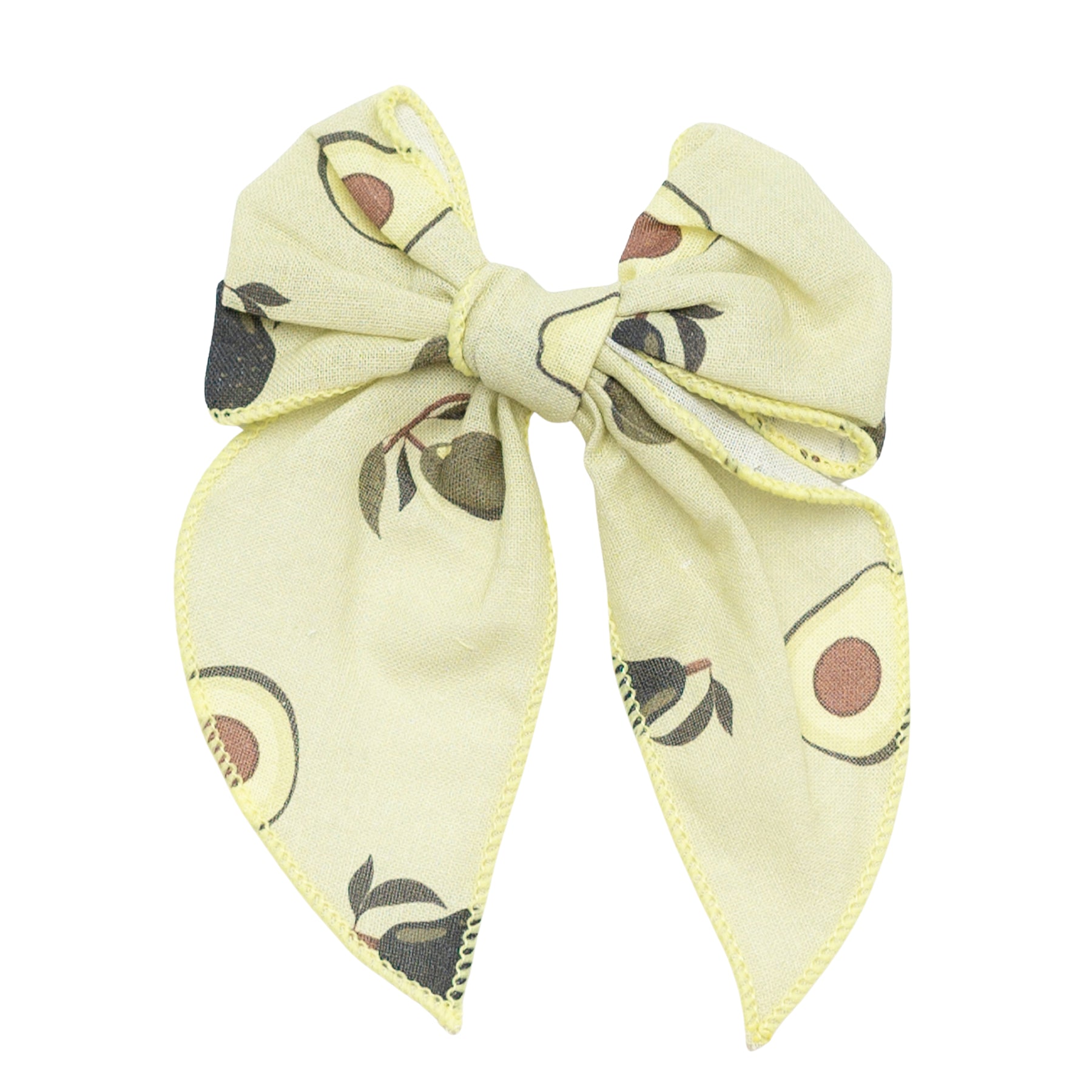 Linen Fable Bow in Avocado