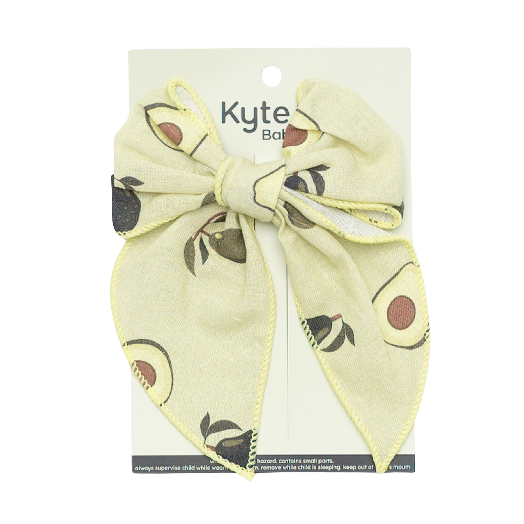 Linen Fable Bow in Avocado