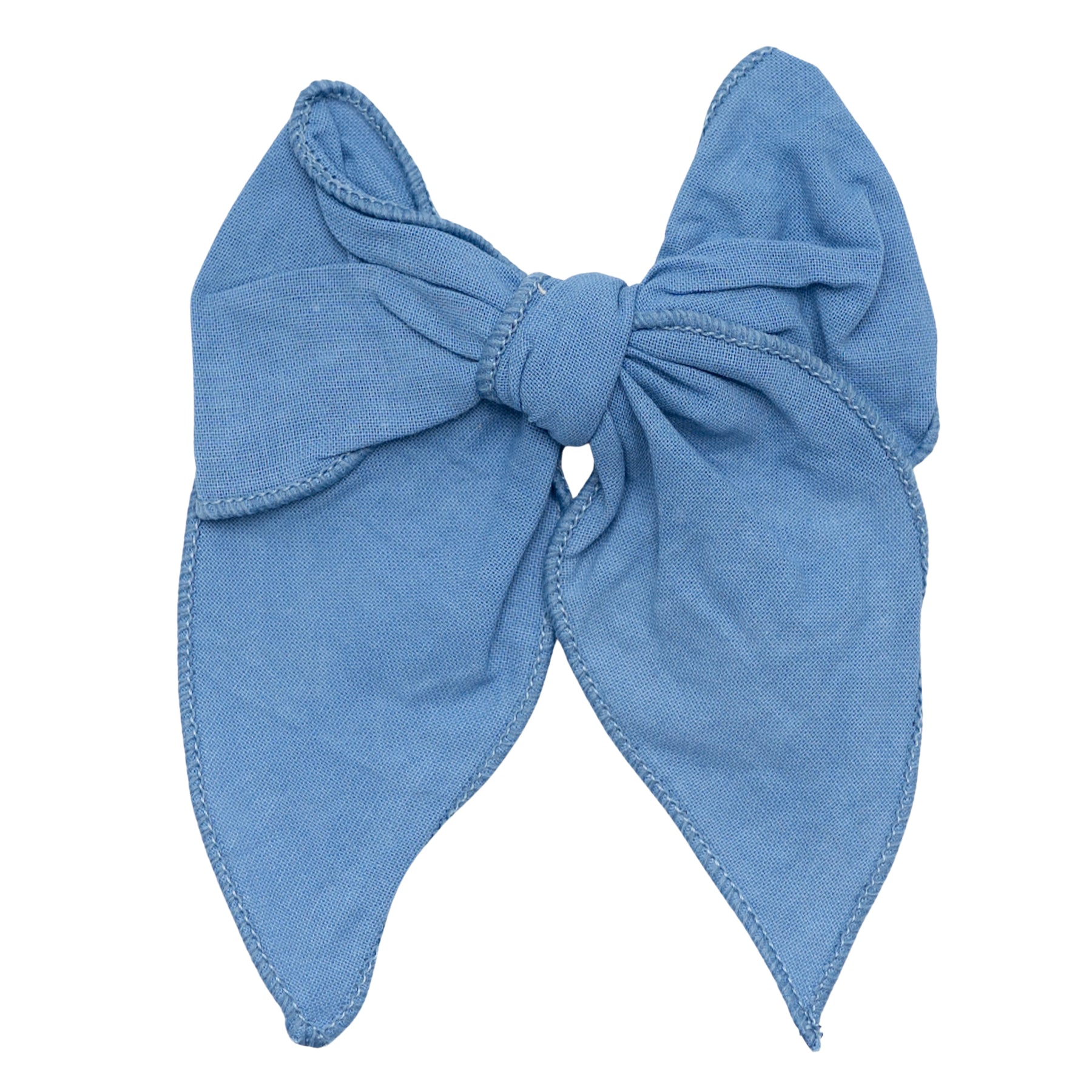 Linen Fable Bow in Periwinkle