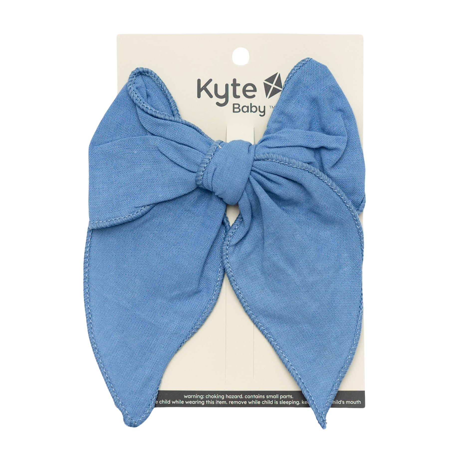 Linen Fable Bow in Periwinkle