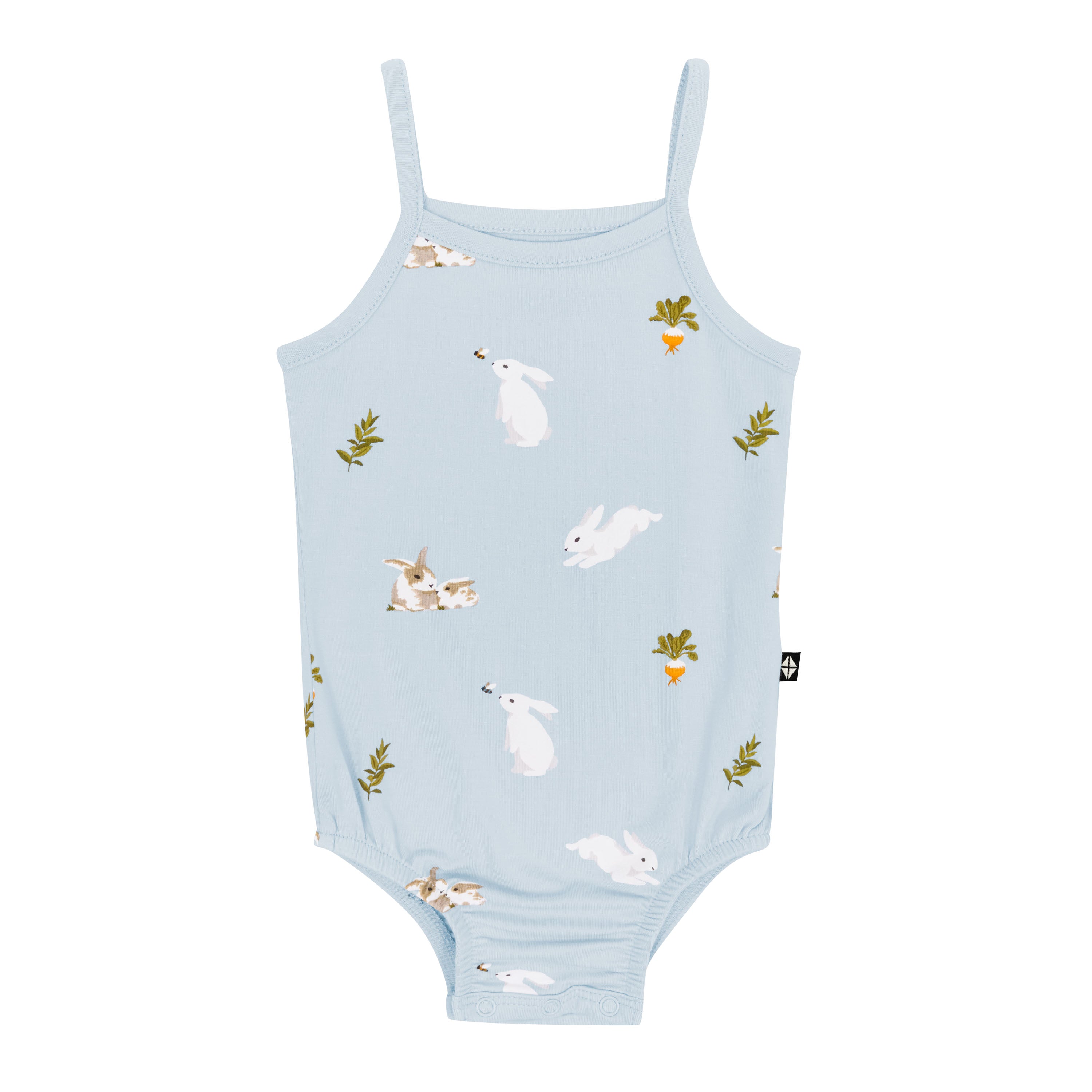 Spaghetti Strap Leotard in Ice Rabbit