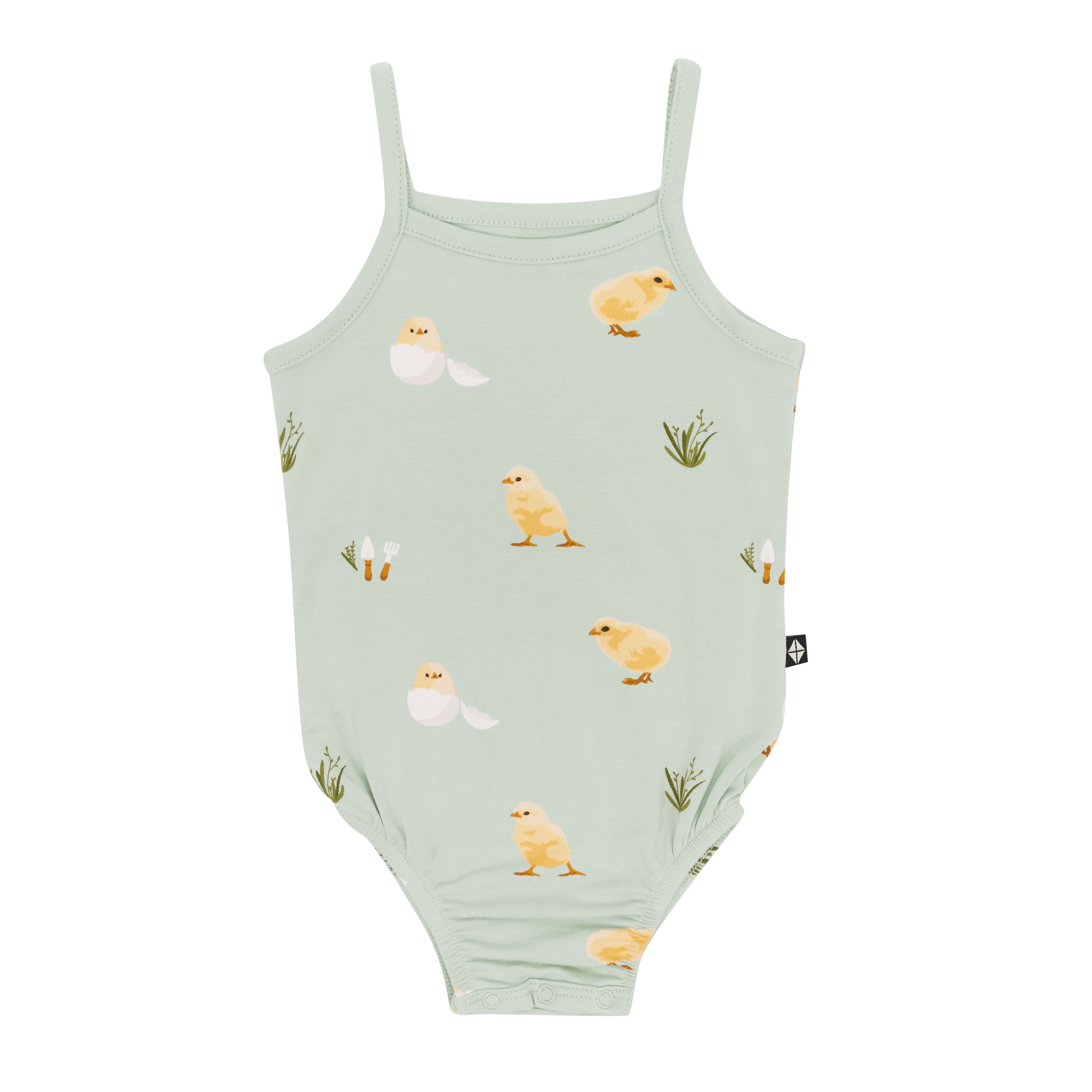 Spaghetti Strap Leotard in Aloe Chick