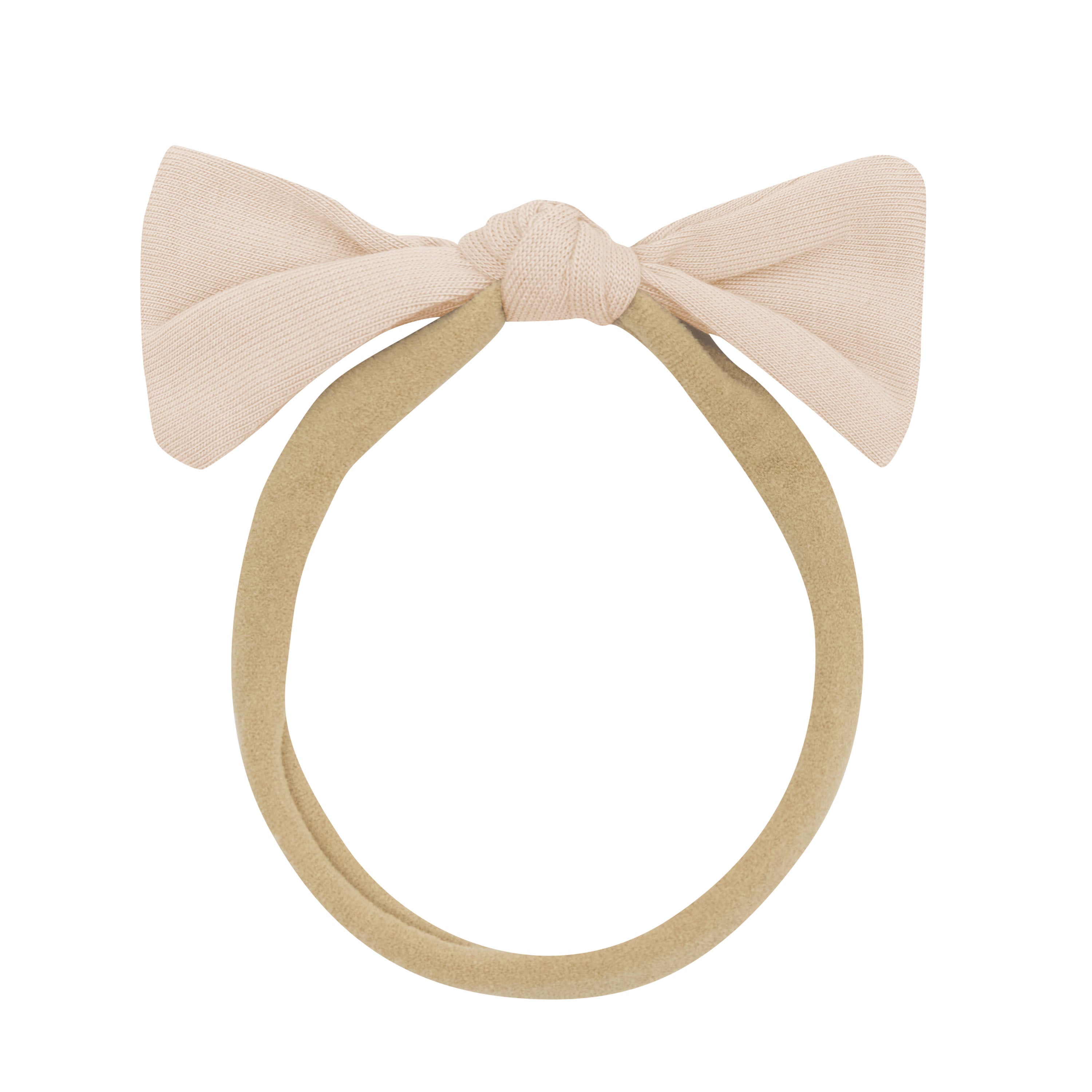 Product photo of the Tiny Nylon Bow in Bisque