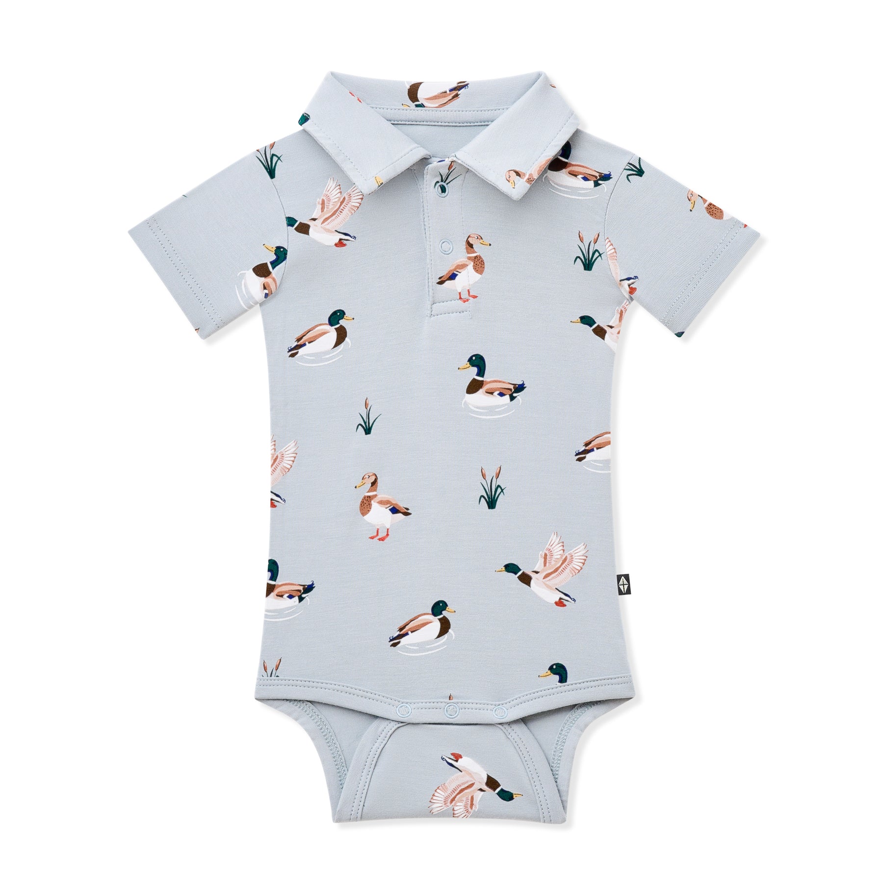 Product photo of the Polo Bodysuit Mallard Duck