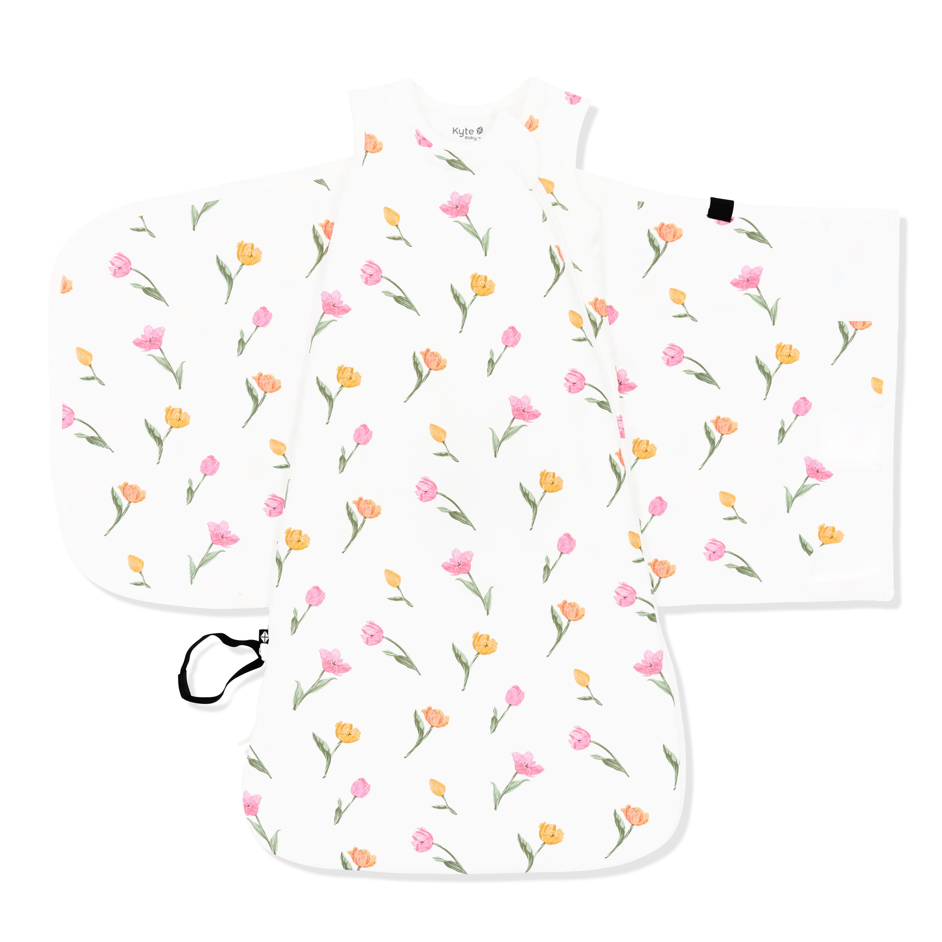 Unswaddled Sleep Bag Swaddler in Tulip 1.0 on a white background