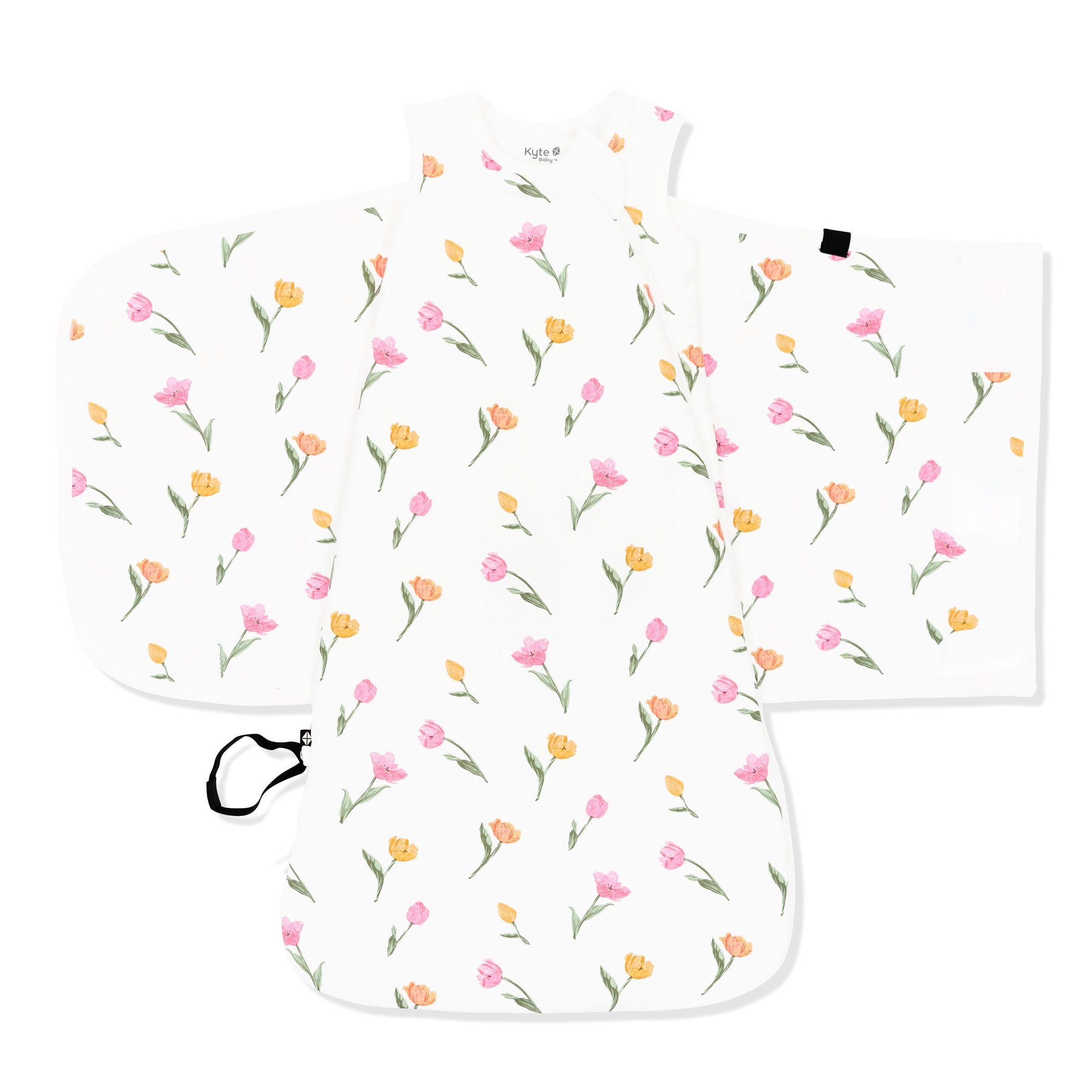 Unswaddled Sleep Bag Swaddler in Tulip 1.0 on a white background