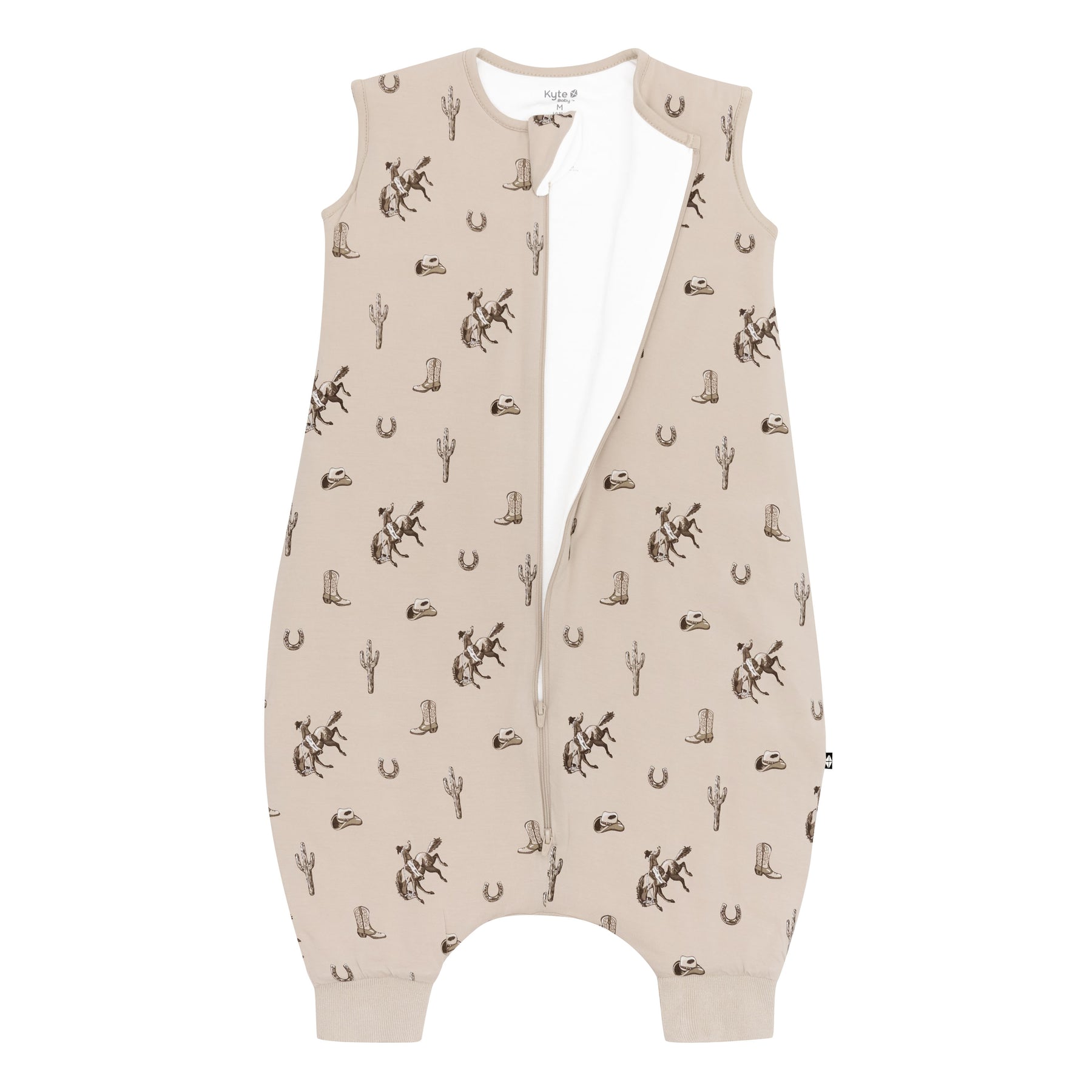 Sleep Bag Walker in Classic Cowboy 1.0 shown unzipped