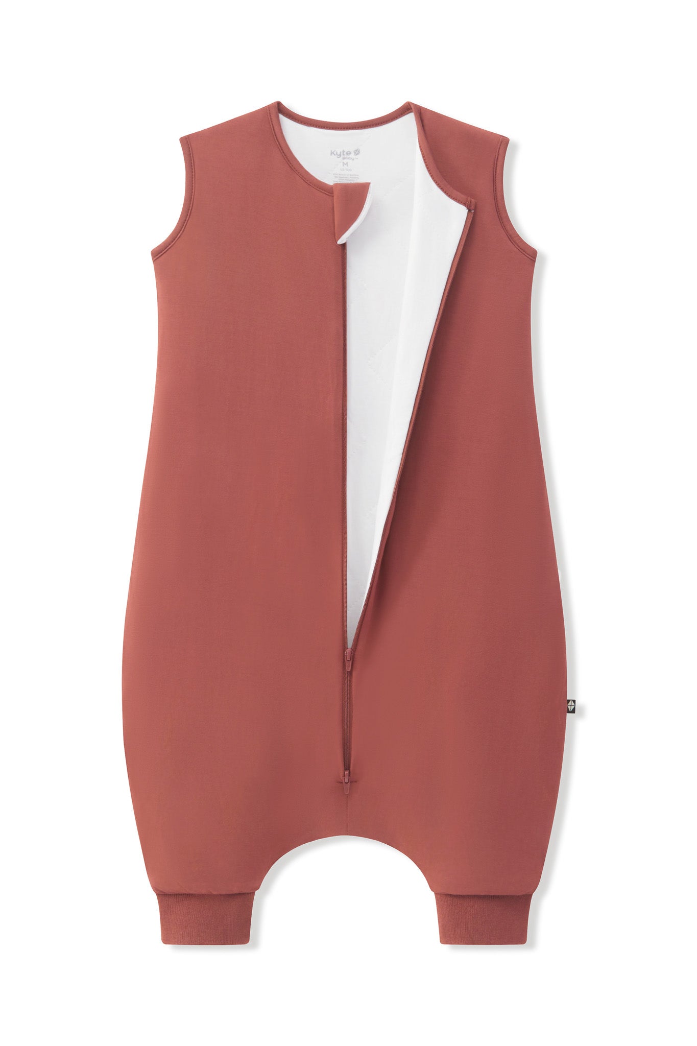 Sleep Bag Walker in Ember 1.0 color shown unzipped on a white background