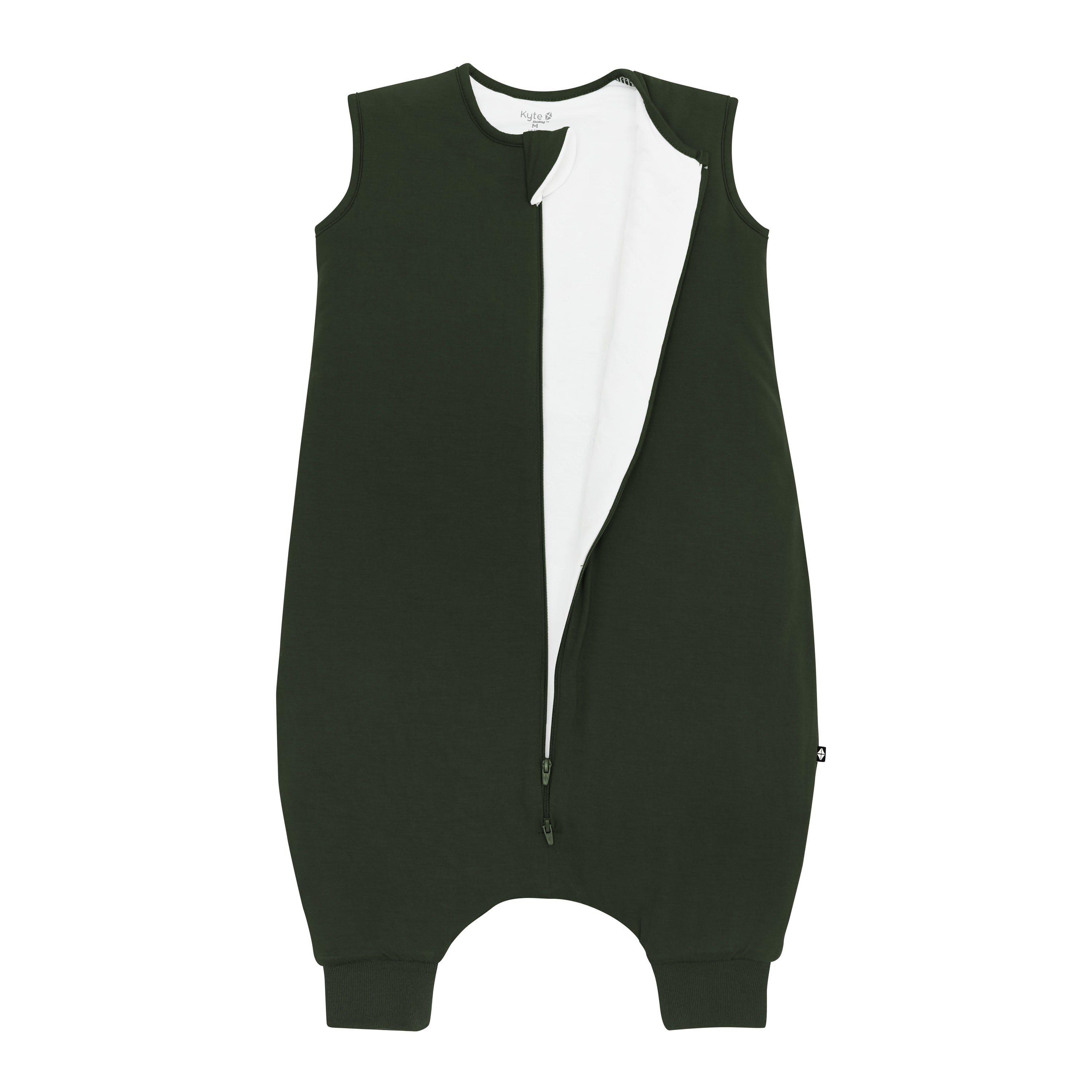 Sleep Bag Walker in Fir 1.0 shown unzipped