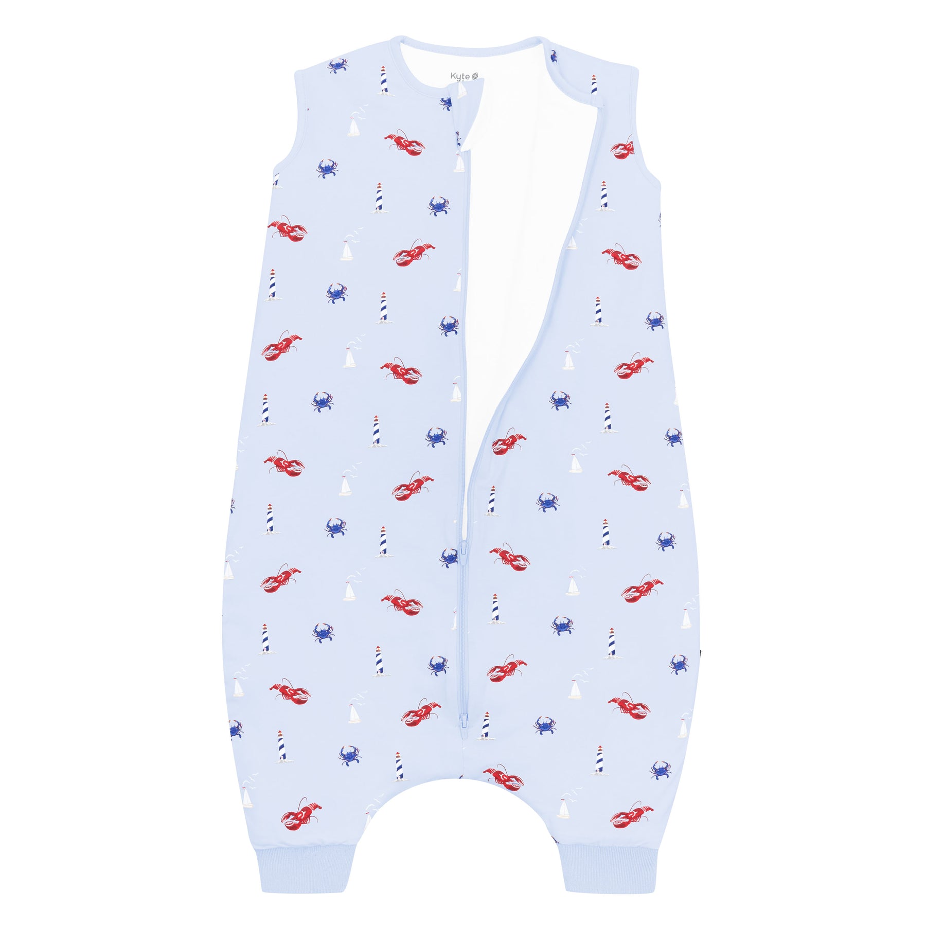 Sleep Bag Walker in Harbor 1.0 shown unzipped