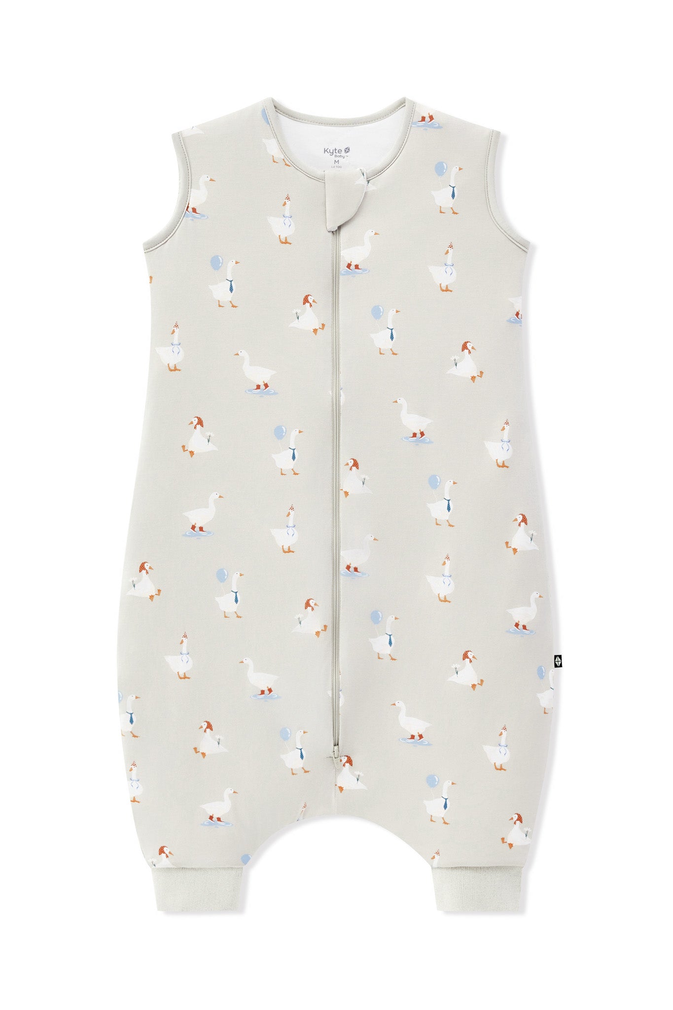 Sleep Bag Walker in Oat Silly Goose 1.0 print on a white background
