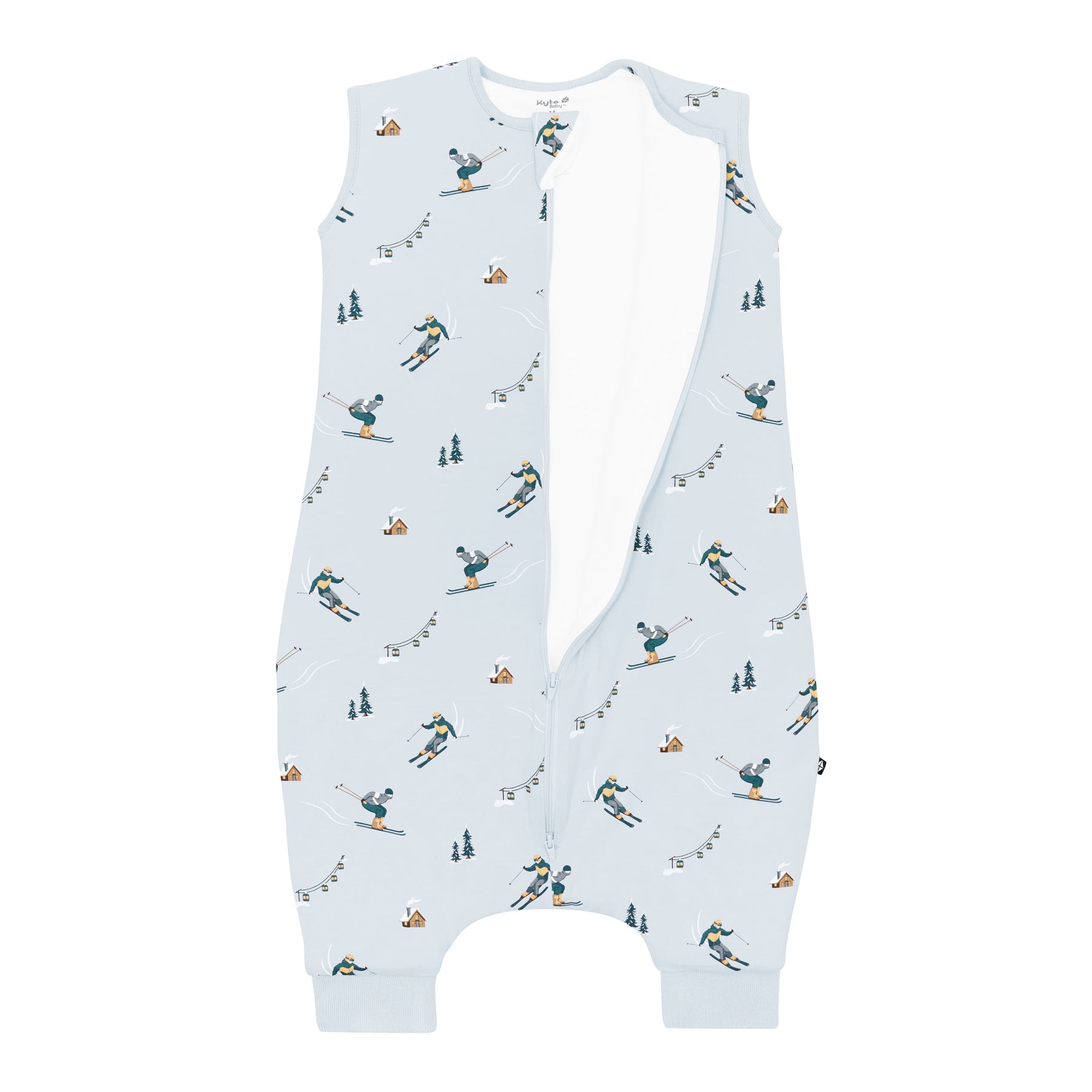 Sleep Bag Walker in Ski 1.0 shown unzipped