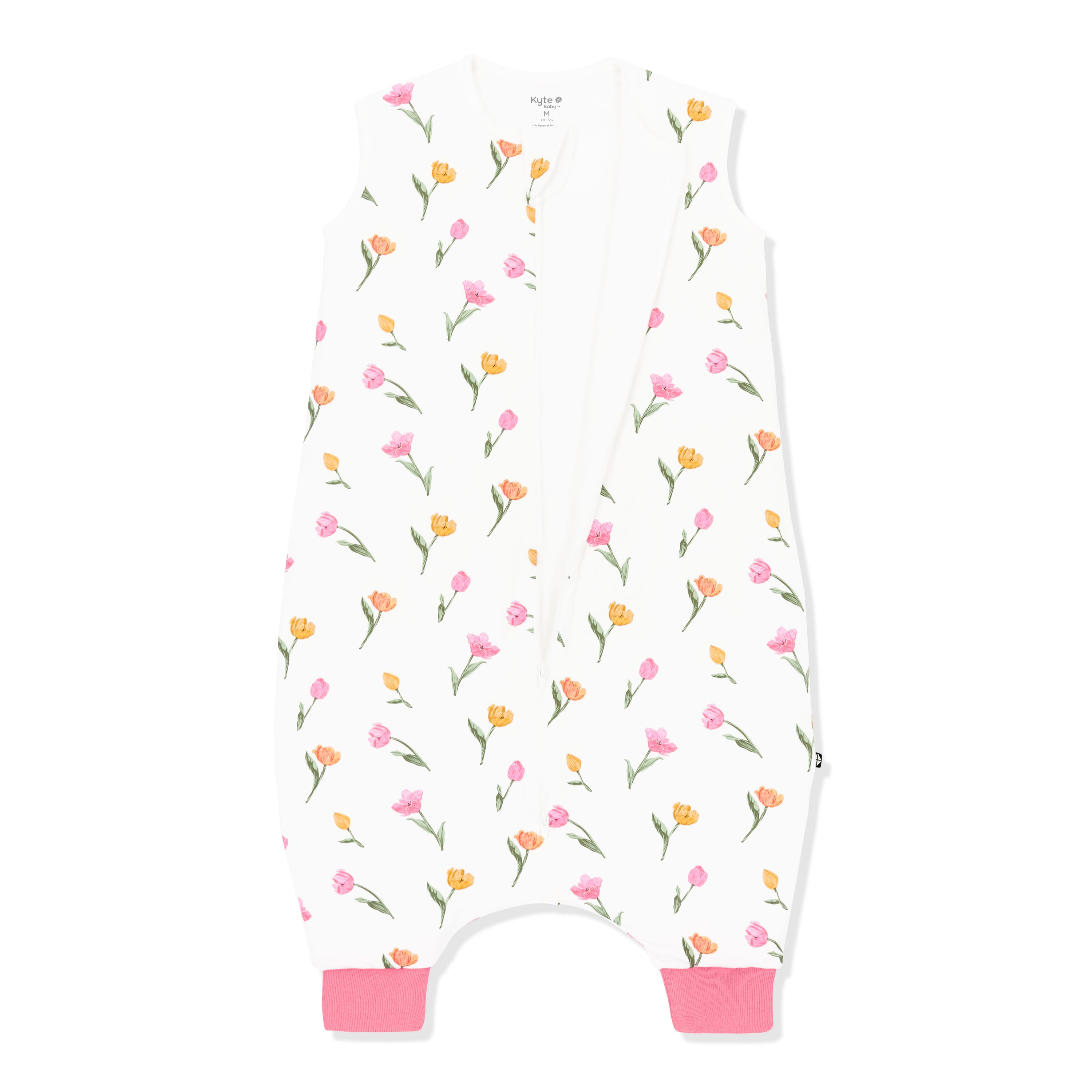 Sleep Bag Walker in Tulip 1.0 shown unzipped