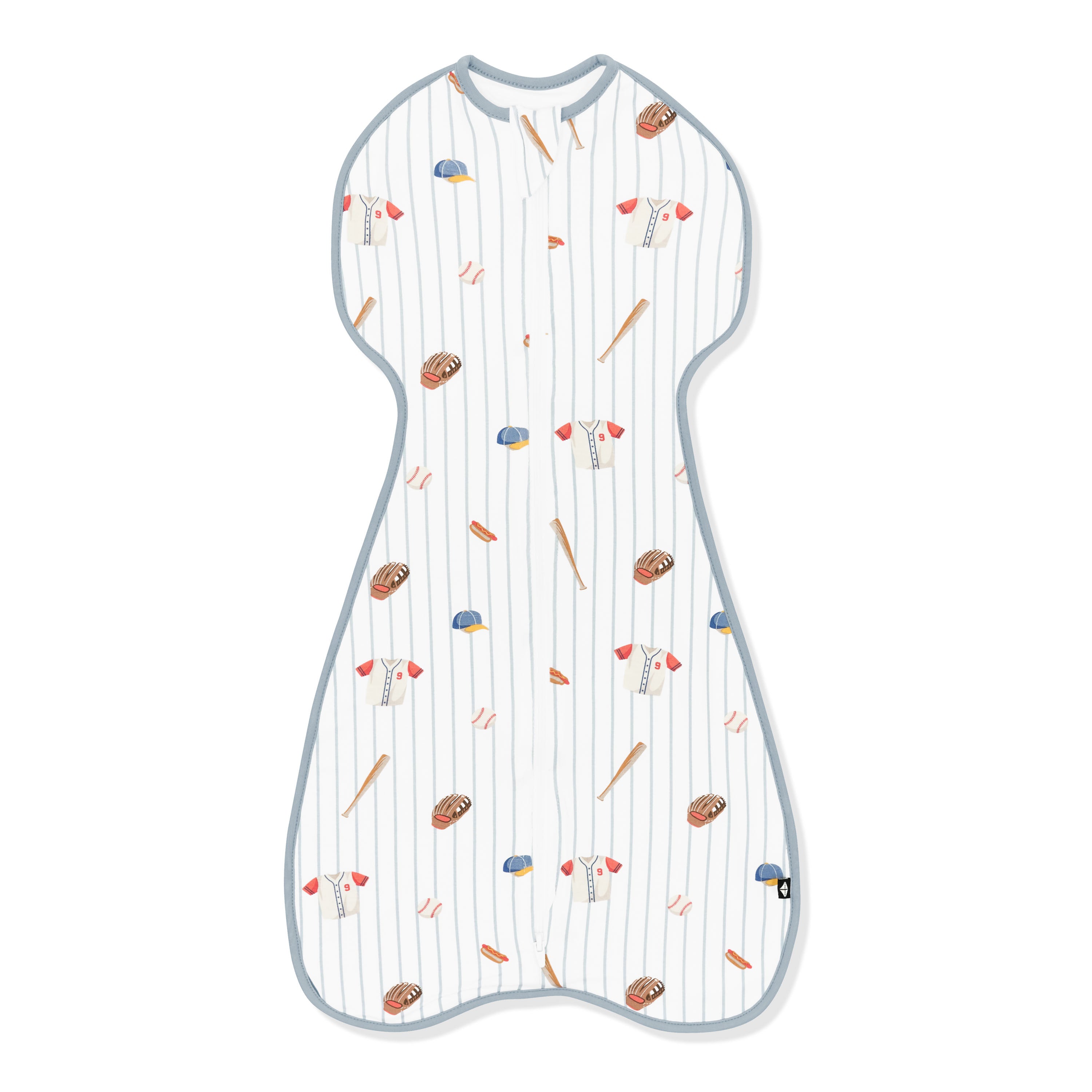 Swaddle Bag in Home Run 0.5 shown on a white surface