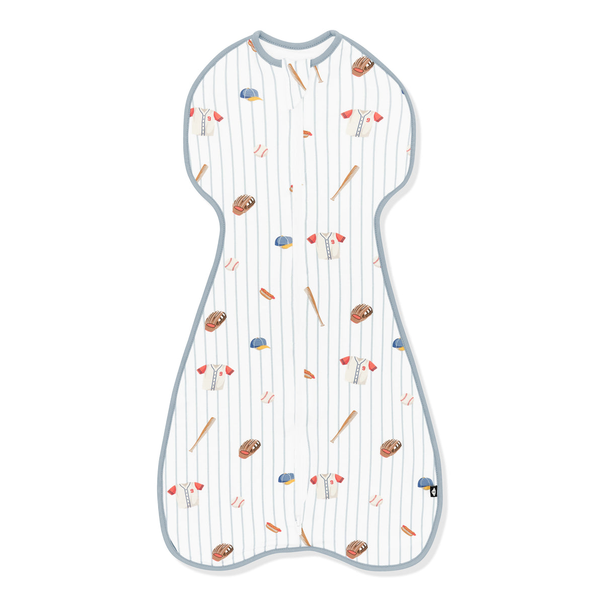 Swaddle Bag in Home Run 0.5 shown on a white surface