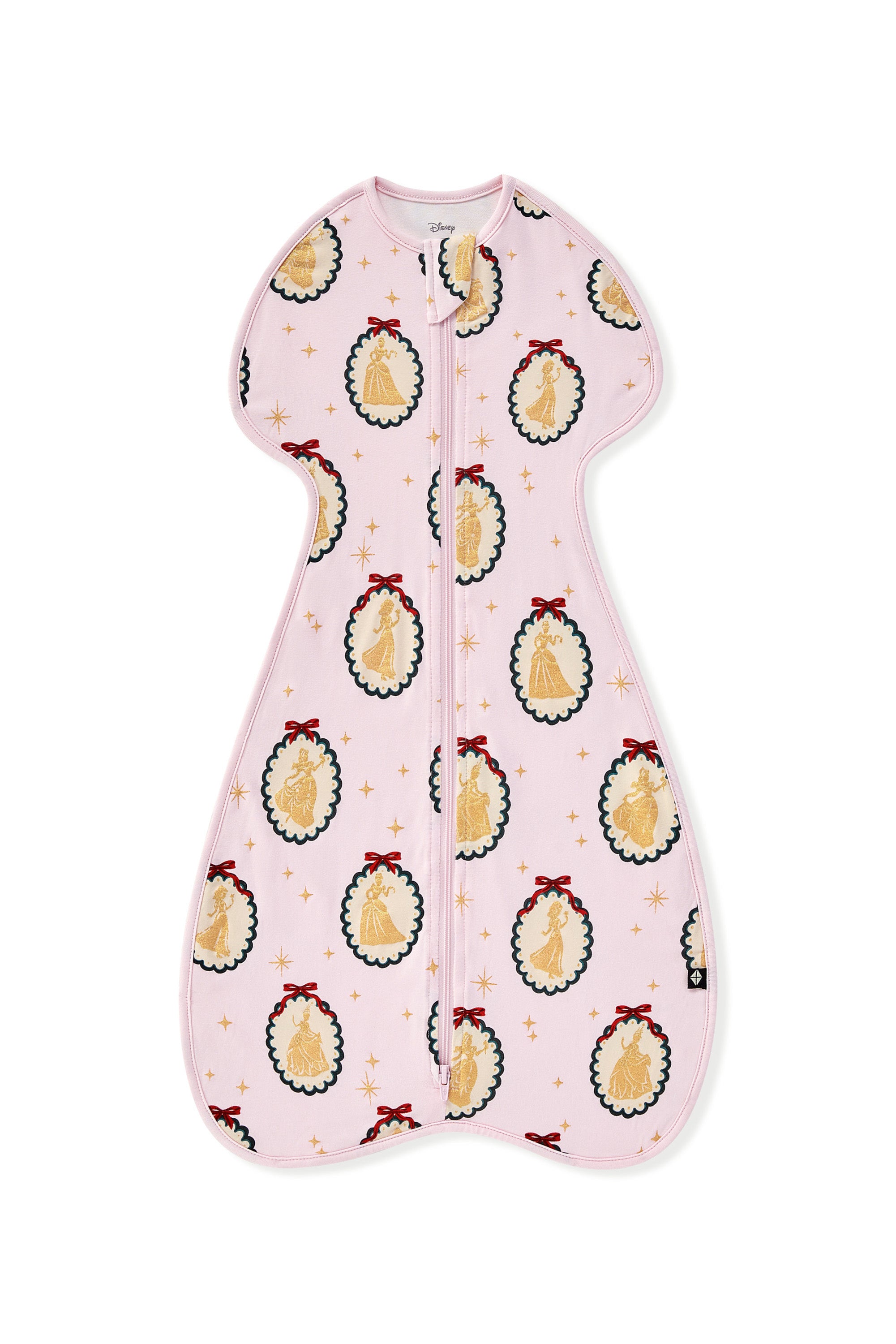 Swaddle Bag in Princess Holiday Portraits 0.5 print on a white background