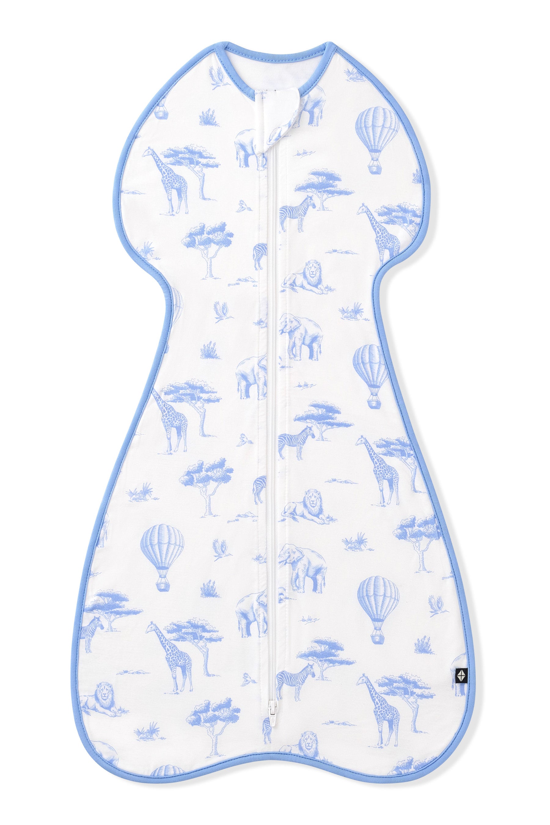 Product photo of the Swaddle Bag in Toile Safari 0.5 on a white surface