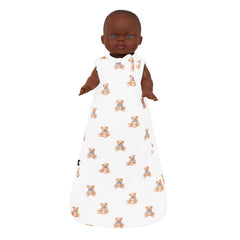 Kyte Baby's Baby Doll Sleep Bag in Teddy Bear on doll