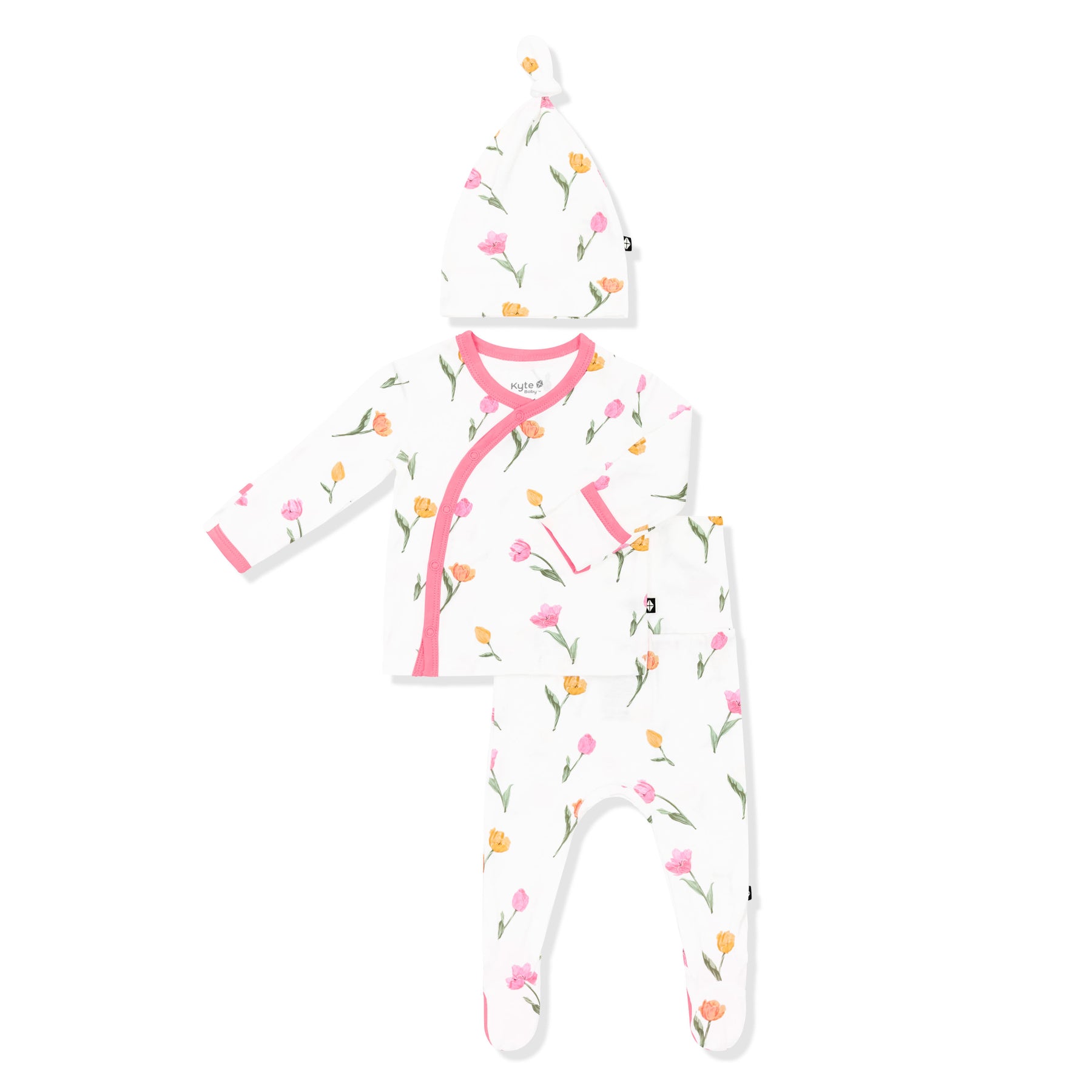 Product photo of the Take Me Home Set with Cap in Tulip shown on a white surface