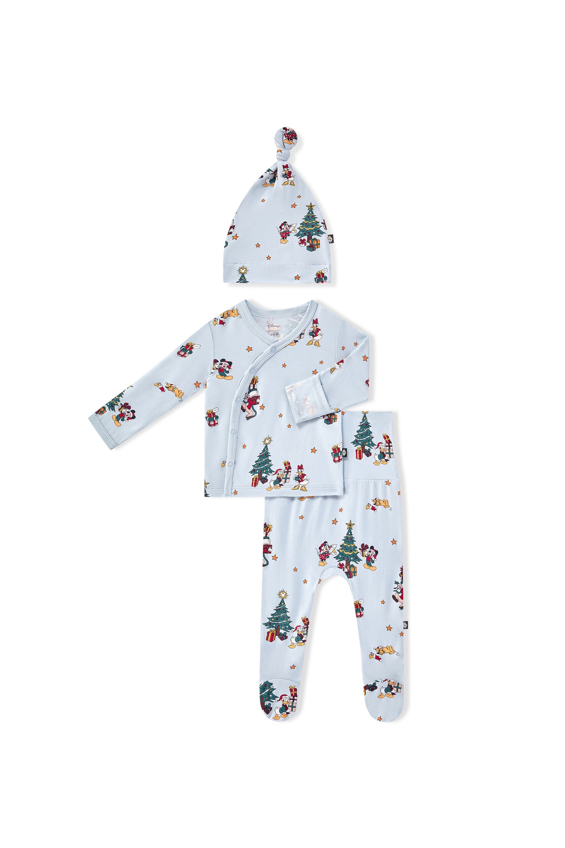 Take Me Home Set with Cap in Mickey & Friends Christmas print on a white background