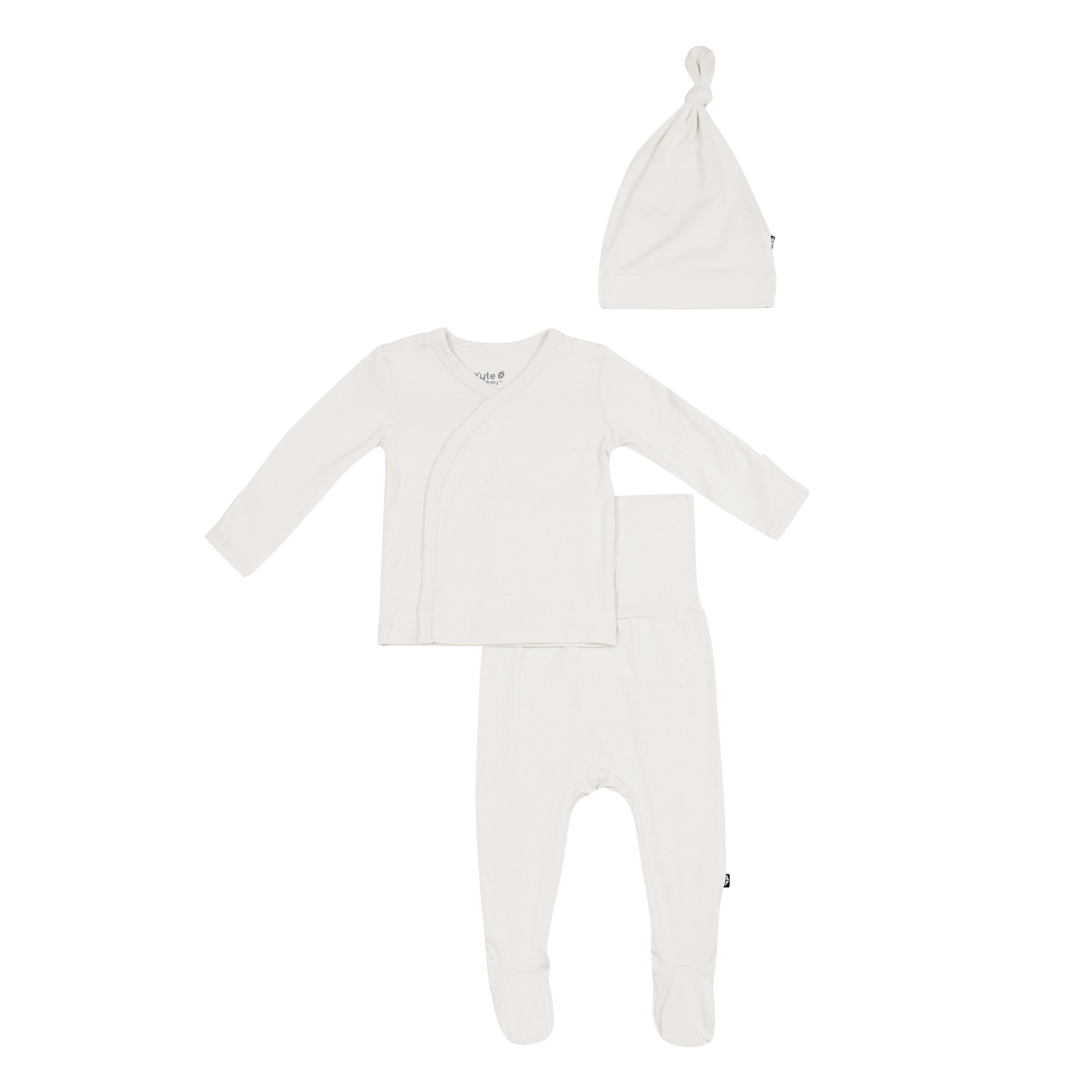 Flat lay of Take Me Home Set with Cap in Oat