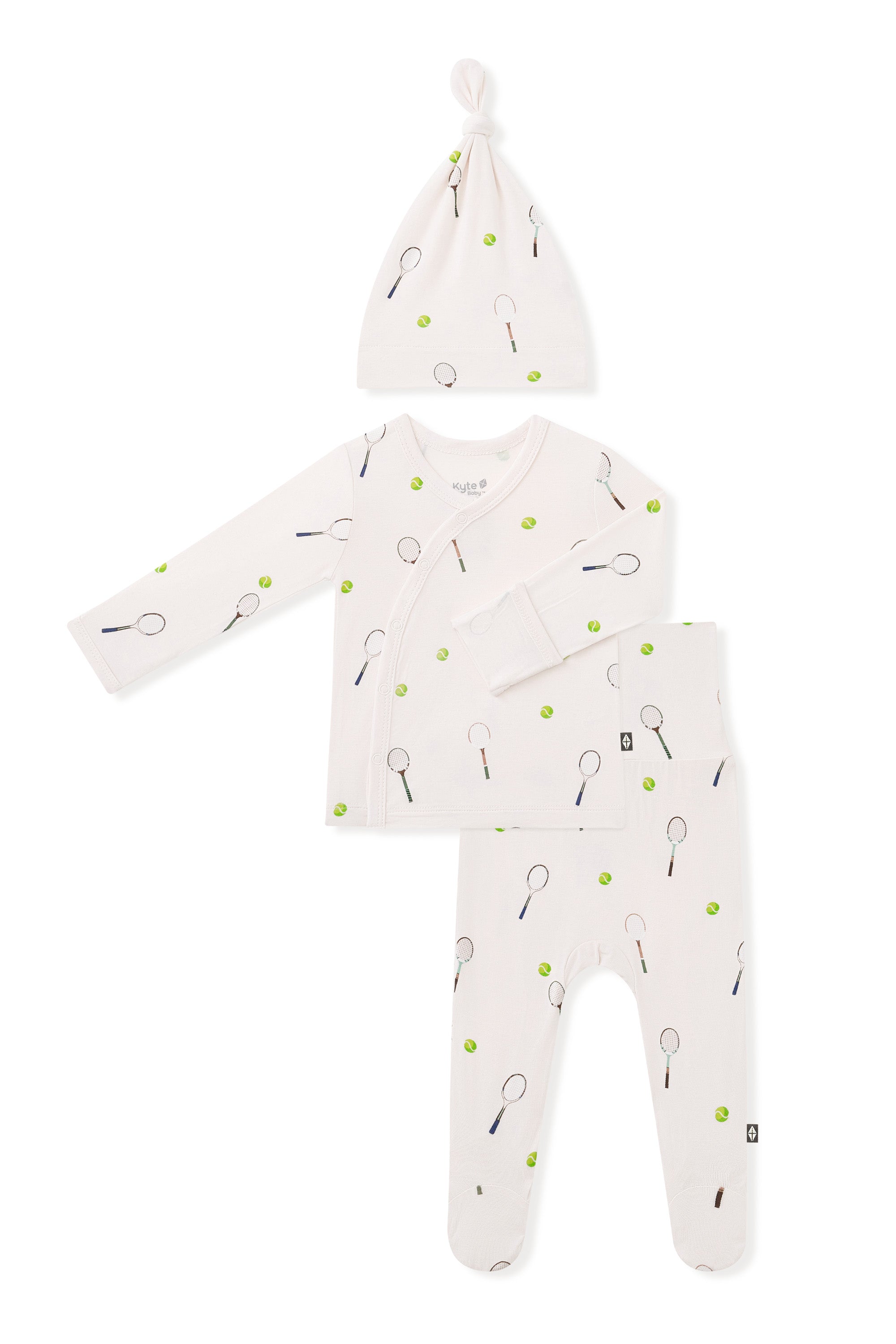 Take Me Home Set with Cap in Tennis print on a white background