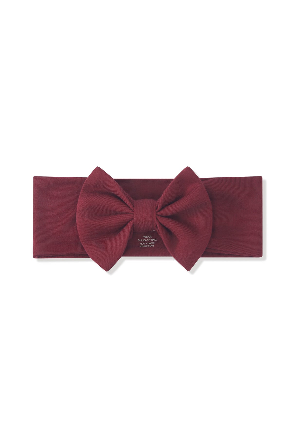 Bow Headband in Burgundy on a white background