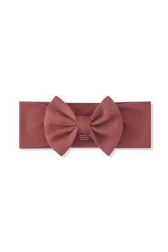 Bow Headband in Ember on a white background