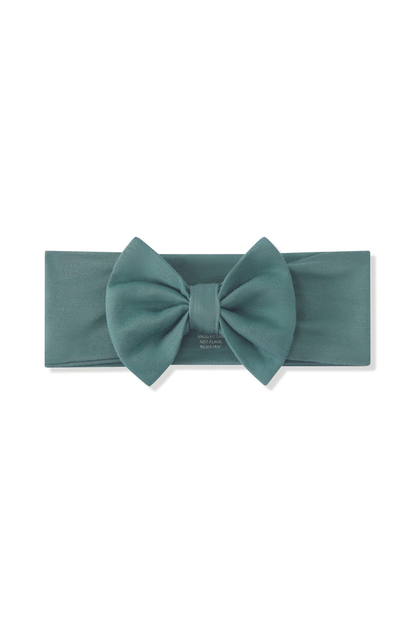 Bow Headband in Pine on a white background