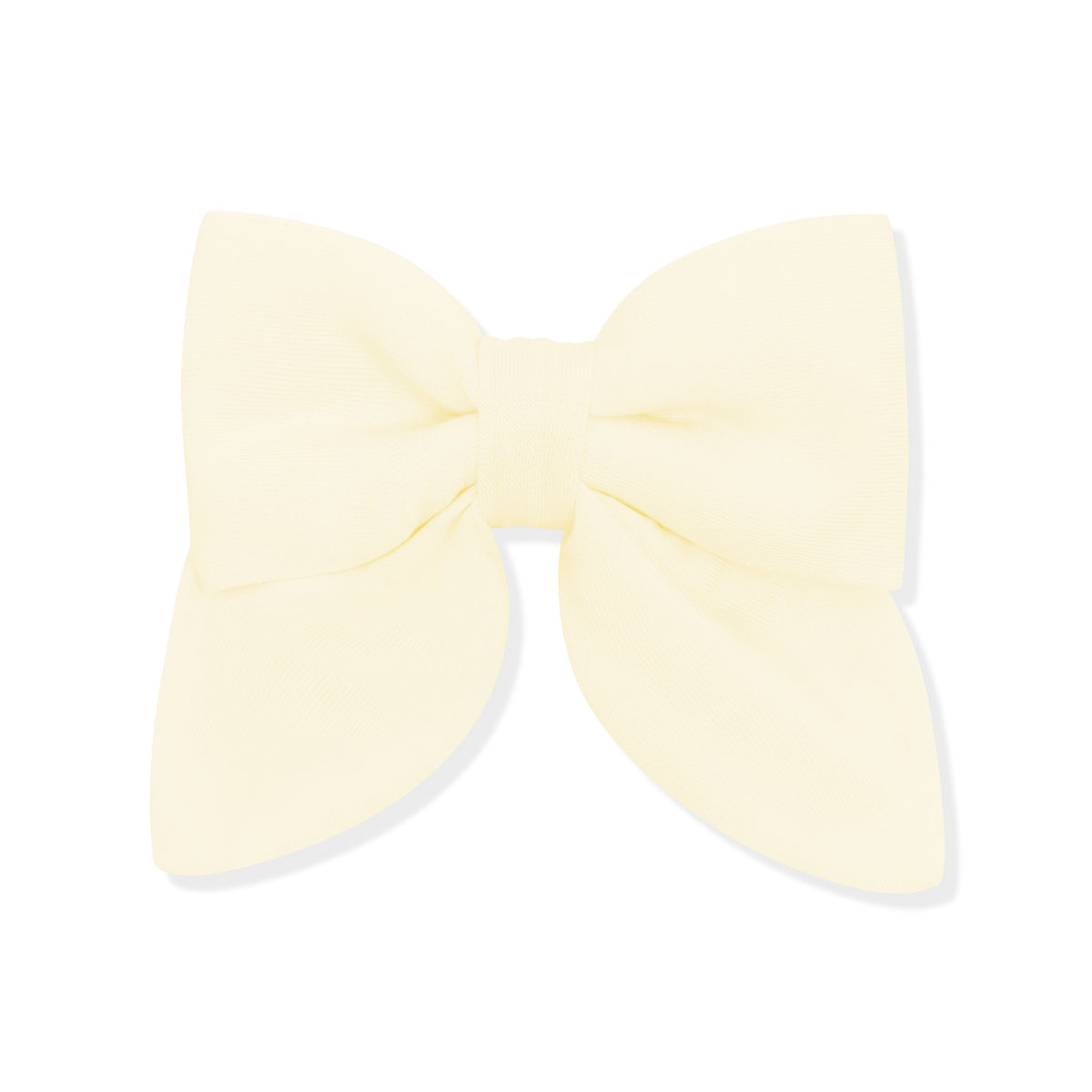 Product photo of the Medium Alligator Clip Bow in Chamomile