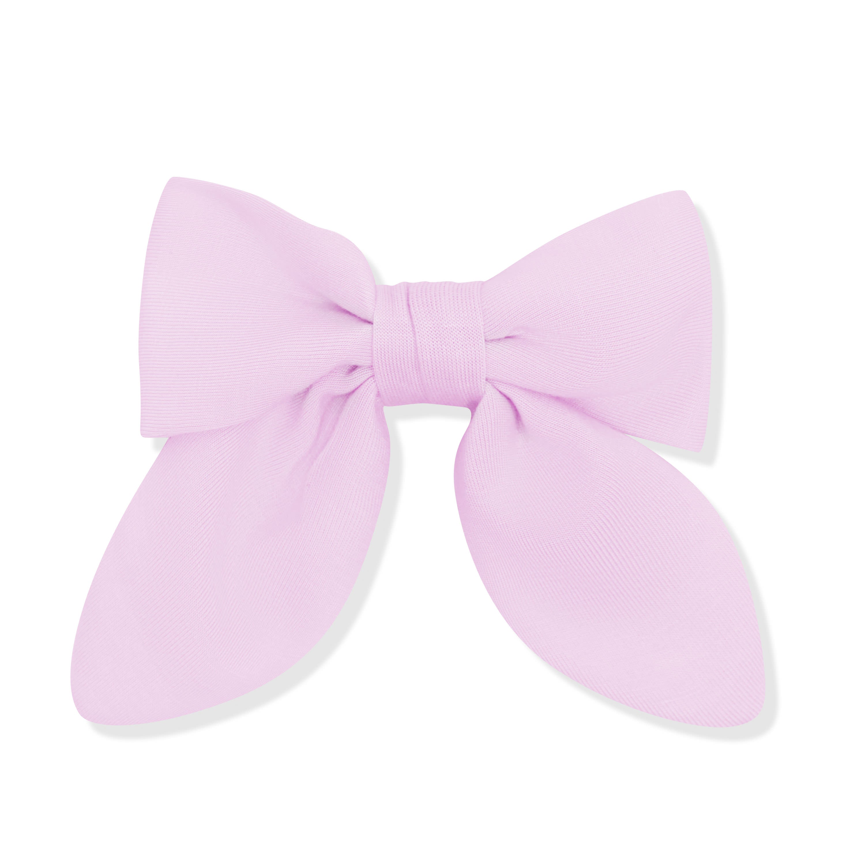 Large purple bow on a white background