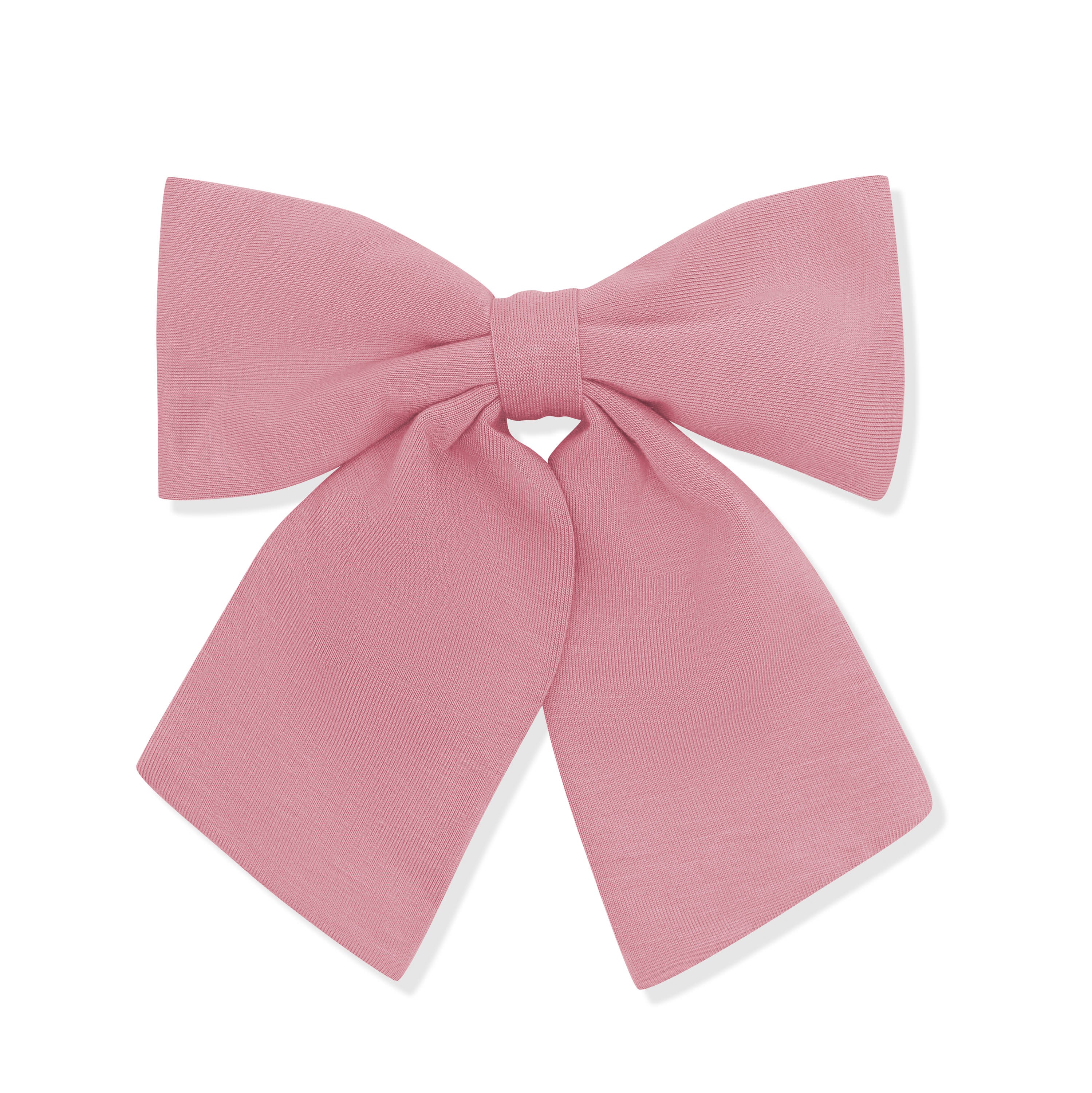 Large Alligator Clip Bow in Apple Blossom