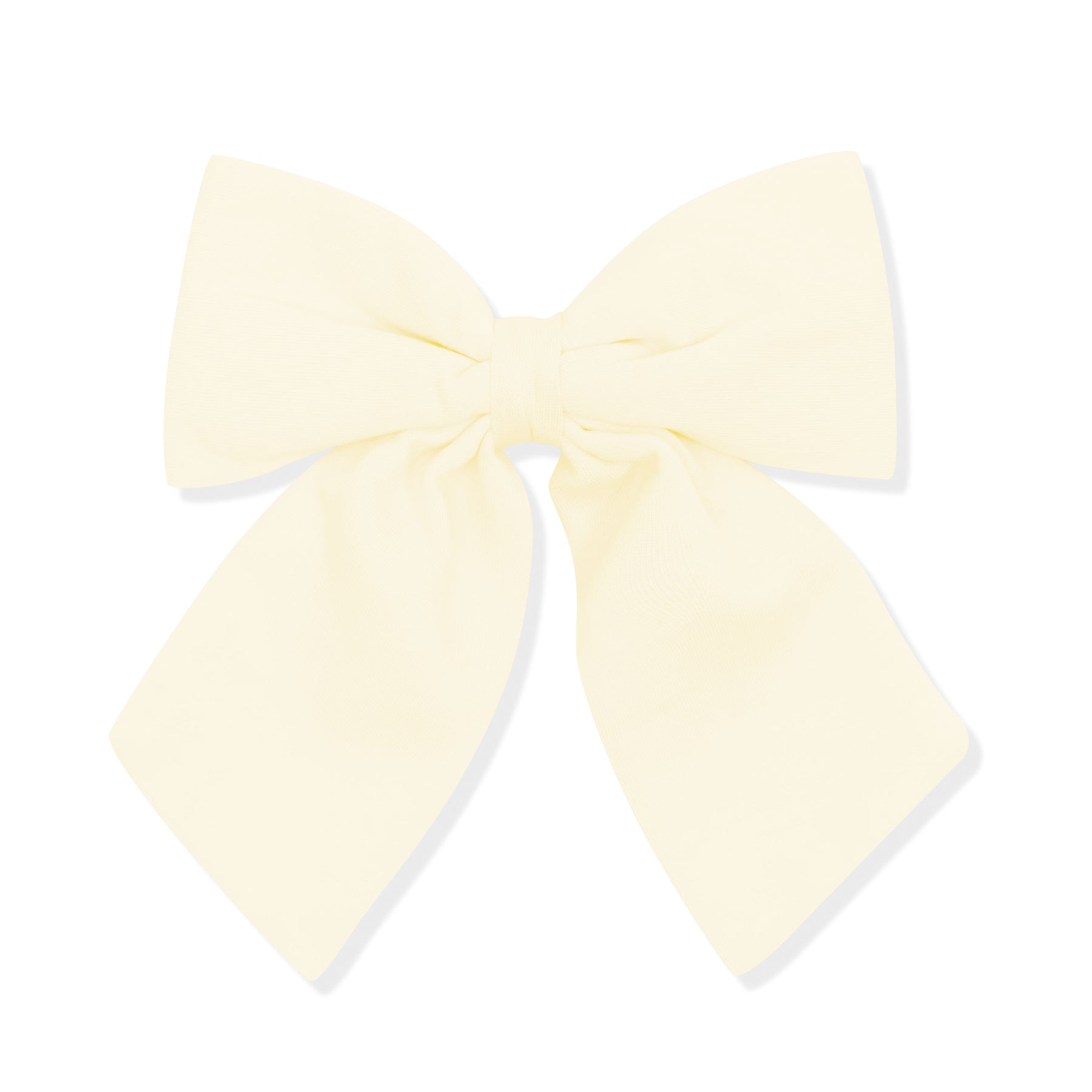 Product photo of the Large Alligator Clip Bow in Chamomile