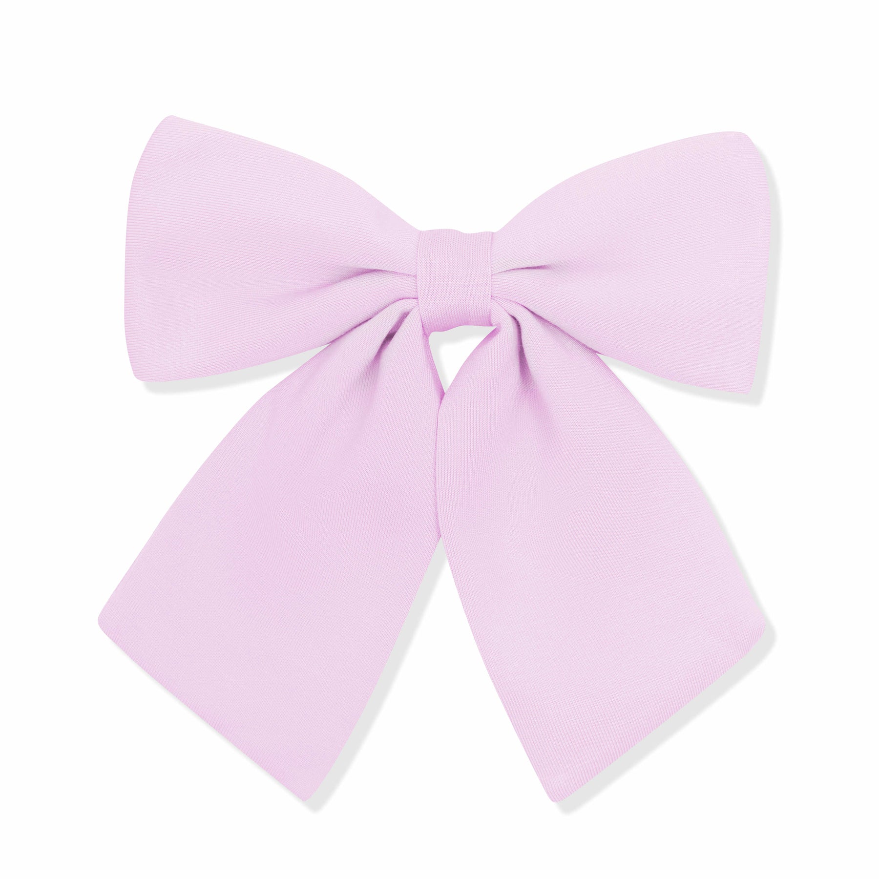 Light purple bow on a white background