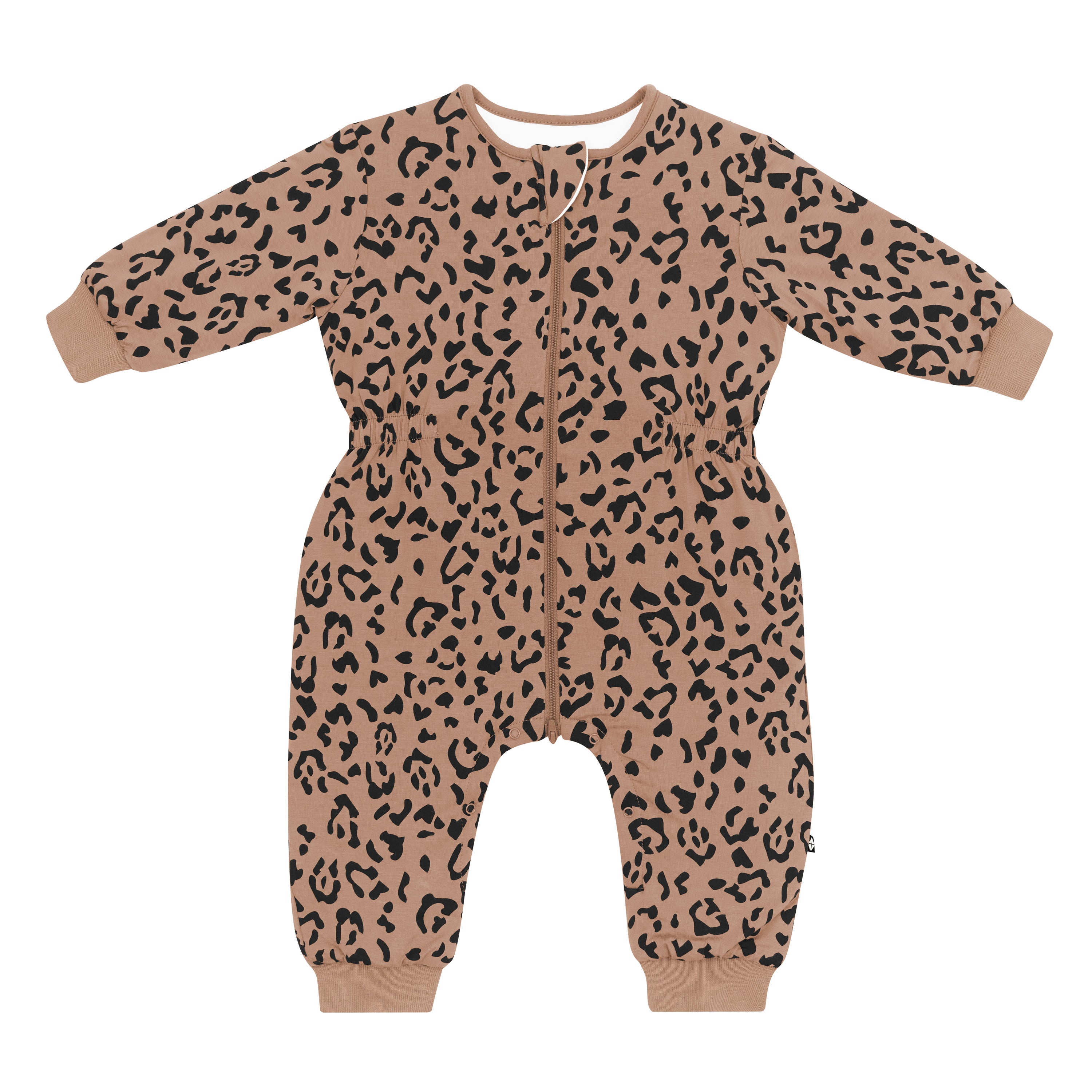Product photo of the Cozy Playsuit in Latte Leopard