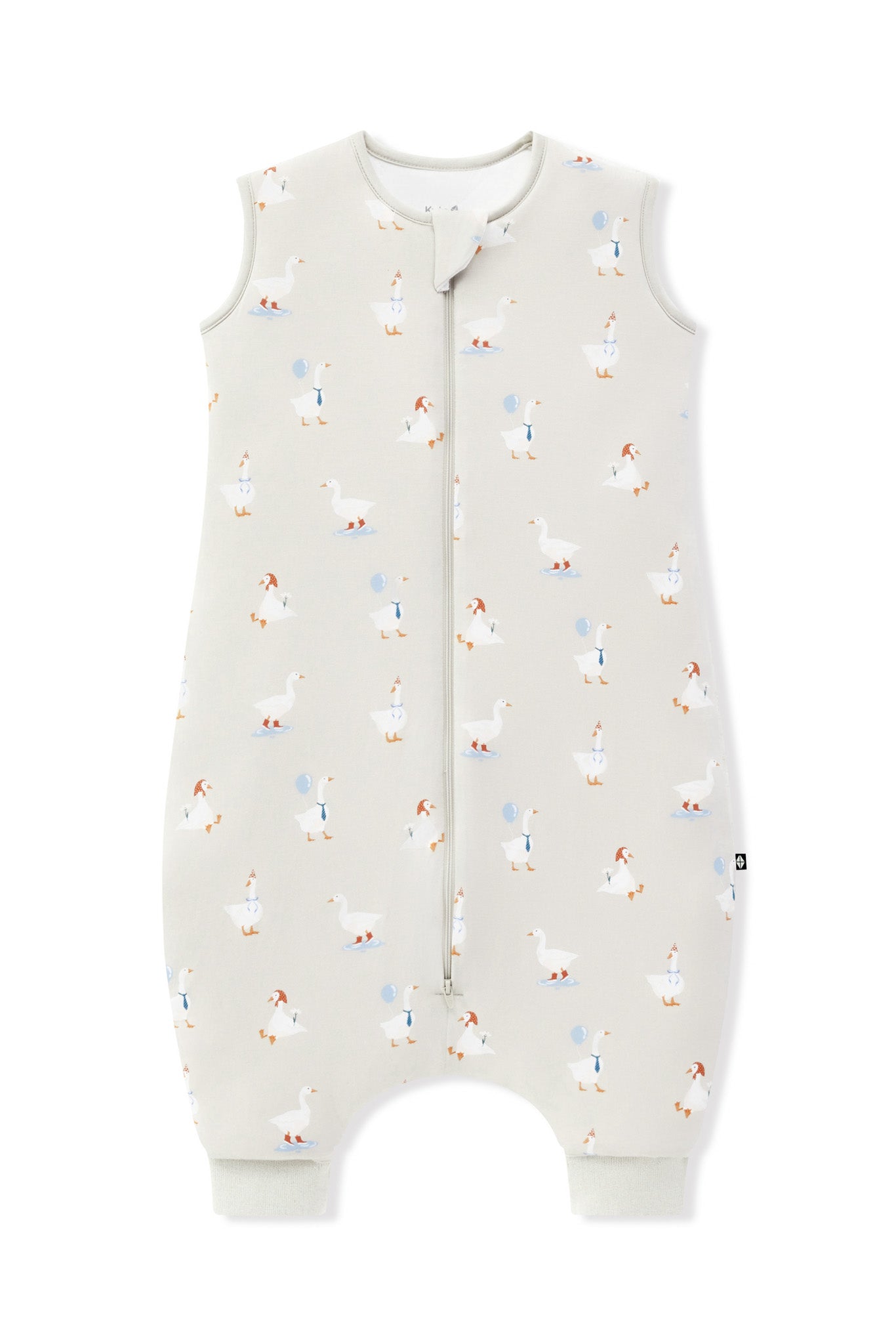 Sleep Bag Walker in Oat Silly Goose 2.5 print on a white background