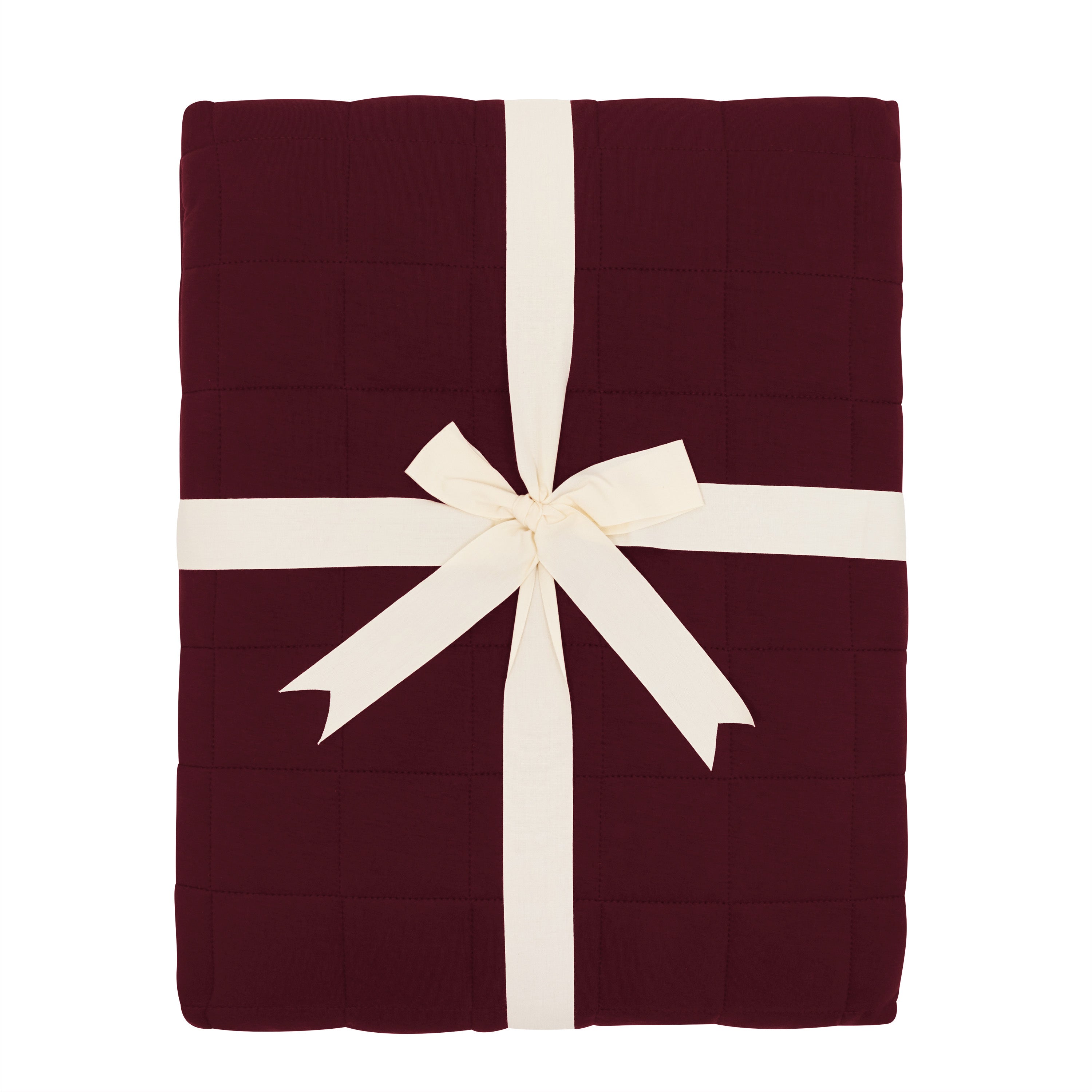 Adult Quilted Blanket in Burgundy 2.5