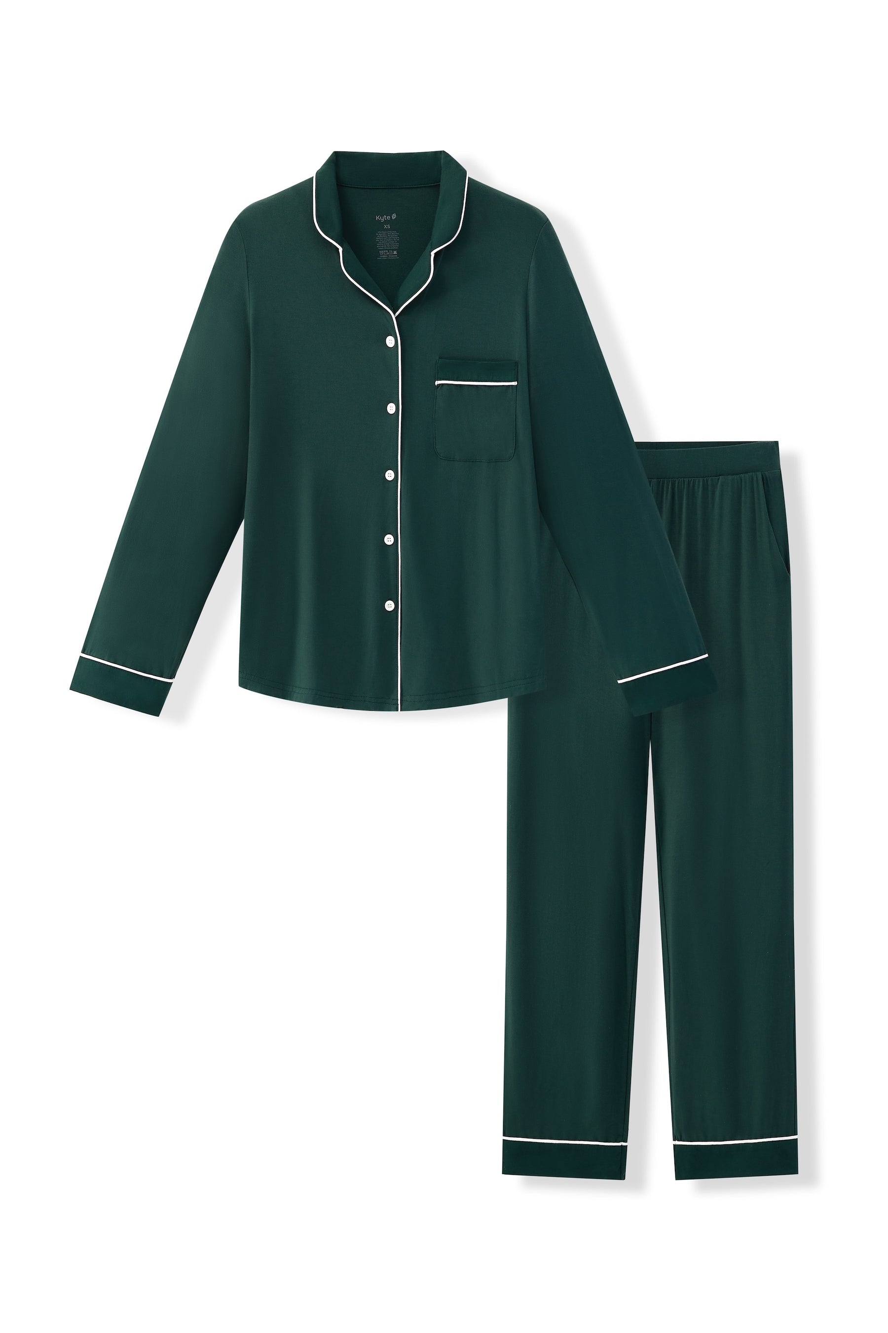 Long-Sleeved Women's Pajama Set in Cypress