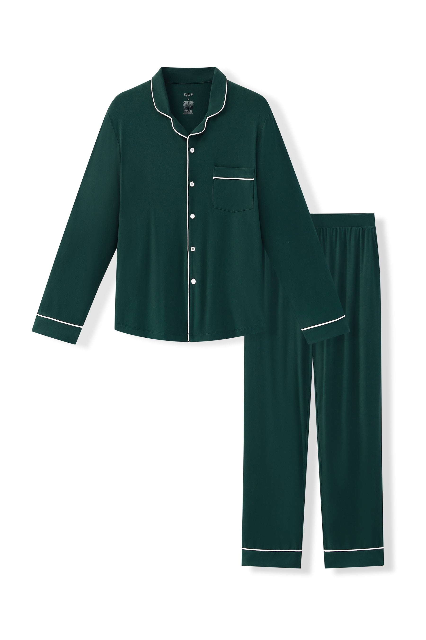 Men's Long Sleeve Pajama Set in Cypress