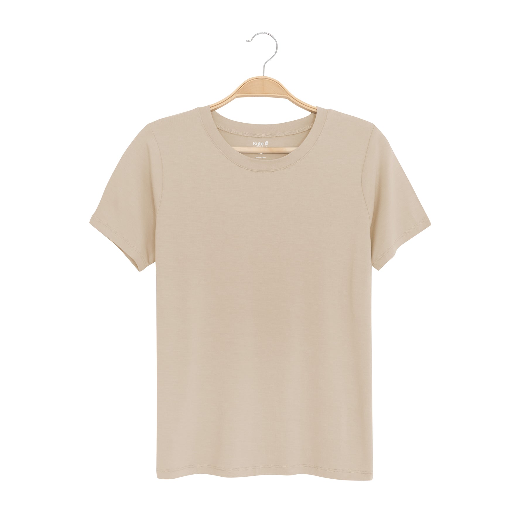 Women's Crew Neck Tee in Almond