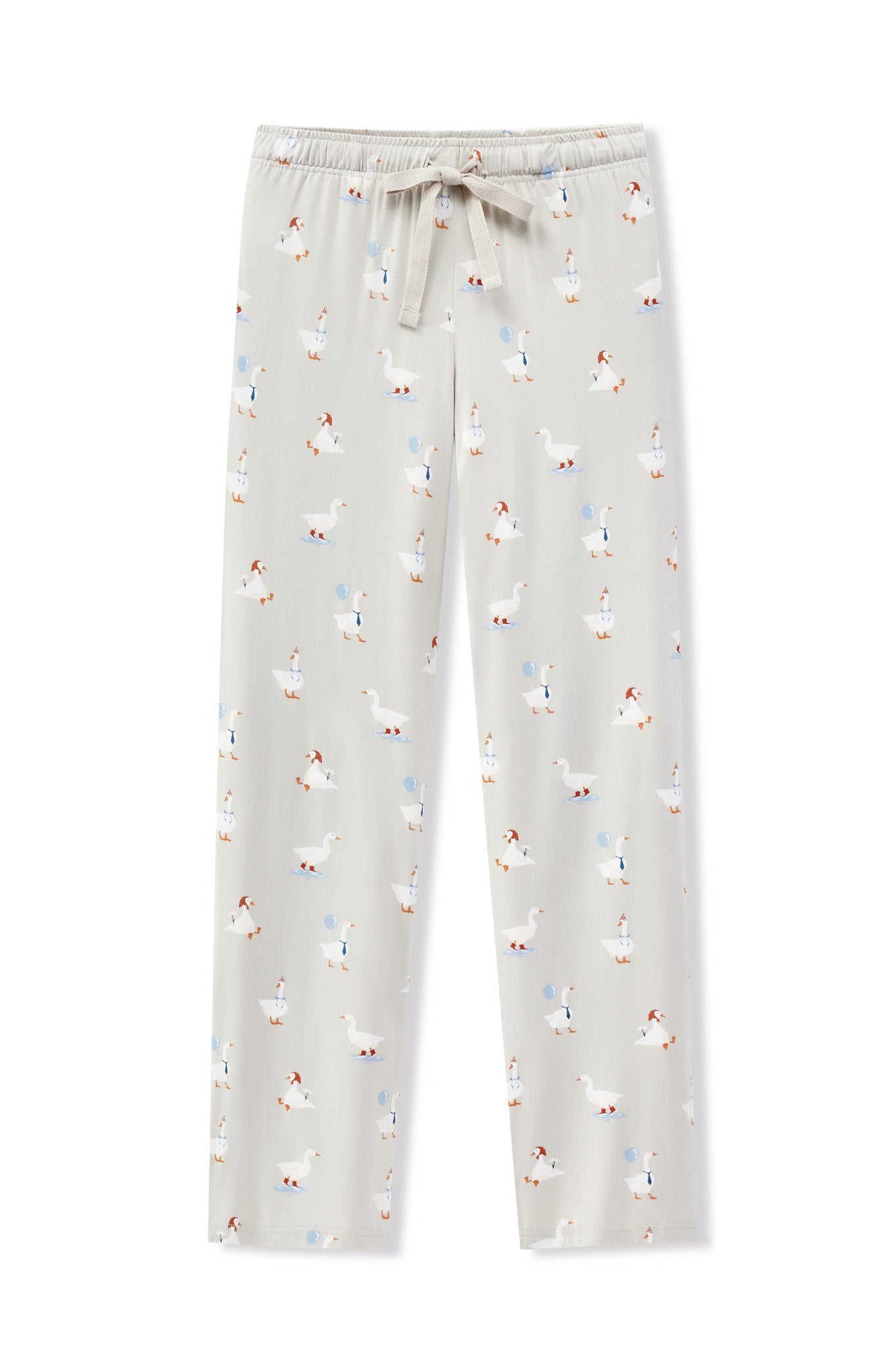 Women's Lounge Pants in Oat Silly Goose print on a white background