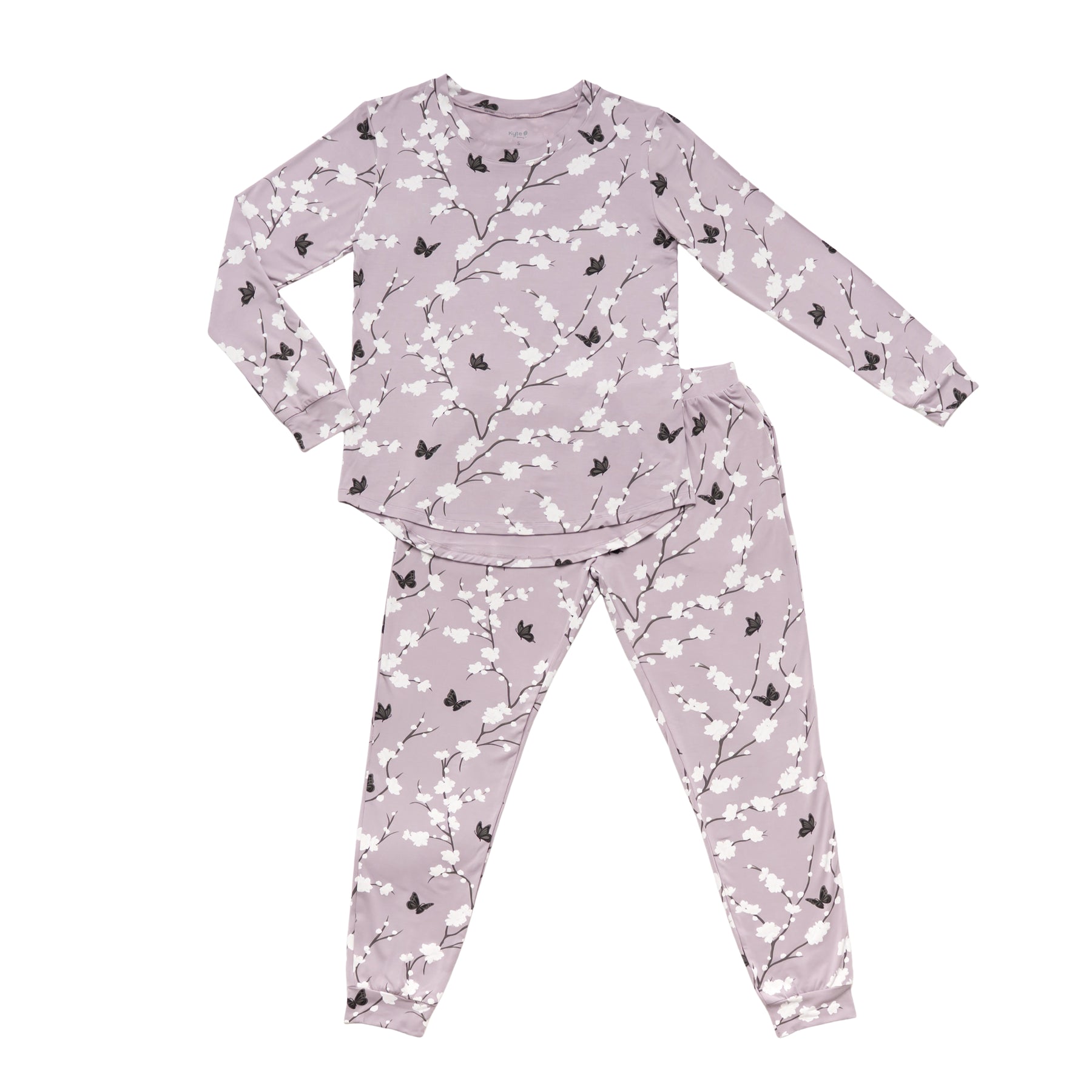 Product photo of the soft and breathable Women's Jogger Pajama Set in Cherry Blossom