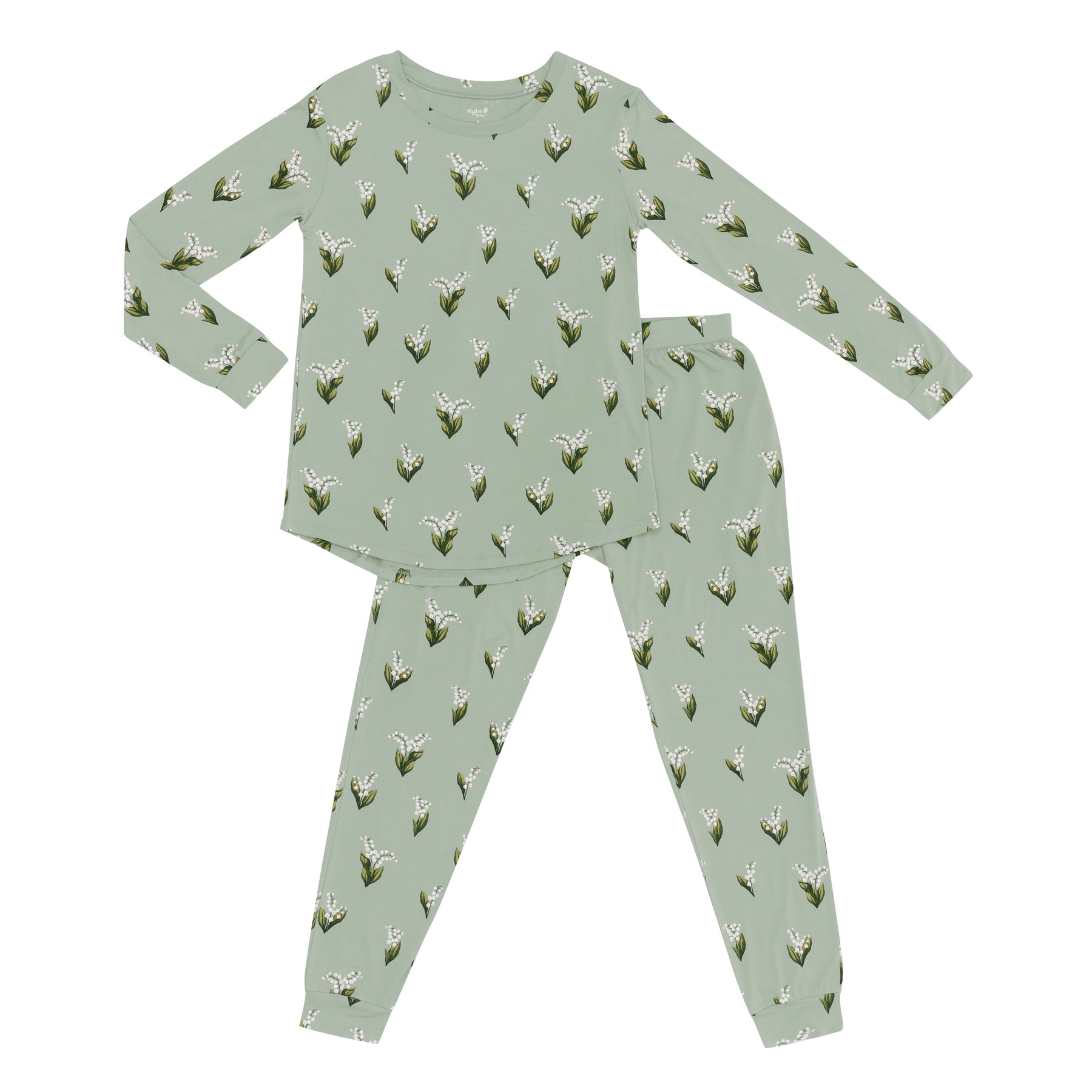 Women's Jogger Pajama Set in Thyme Lily